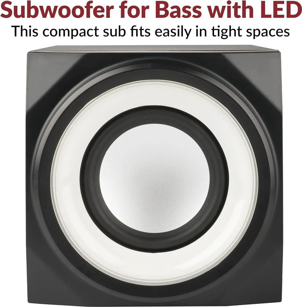 Alt view image 5 of 7 - Cyber Acoustics CA-SP34BT Bluetooth Speakers with LED Lights  The Perfect Gaming, Movie, Party, Multimedia 2.1 Subwoofer Speaker System, Black