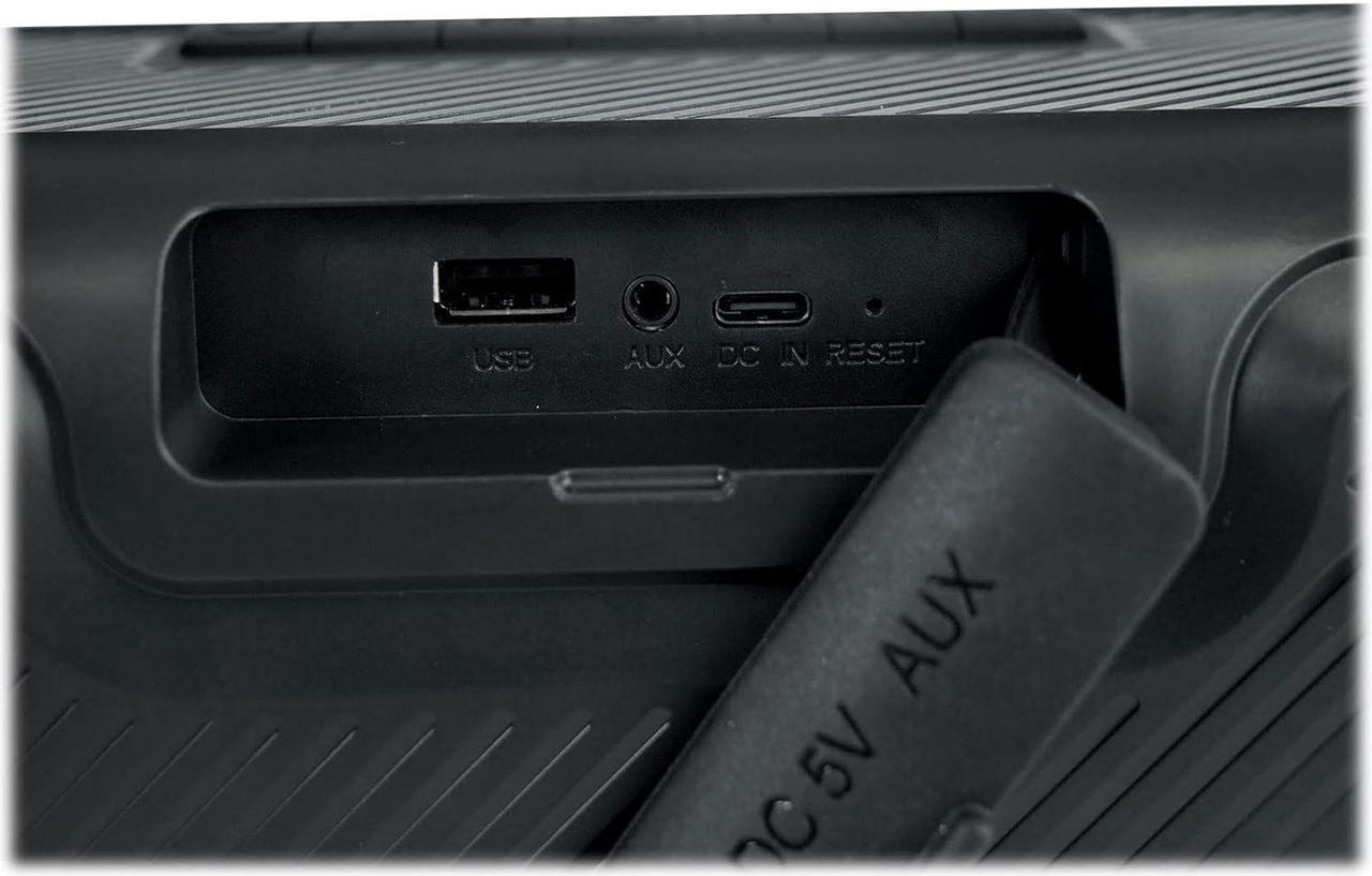 Alt view image 4 of 7 - Rockville GO Party D4 Large Loud Portable LED Party Bluetooth Speaker, Deep Bass, Black