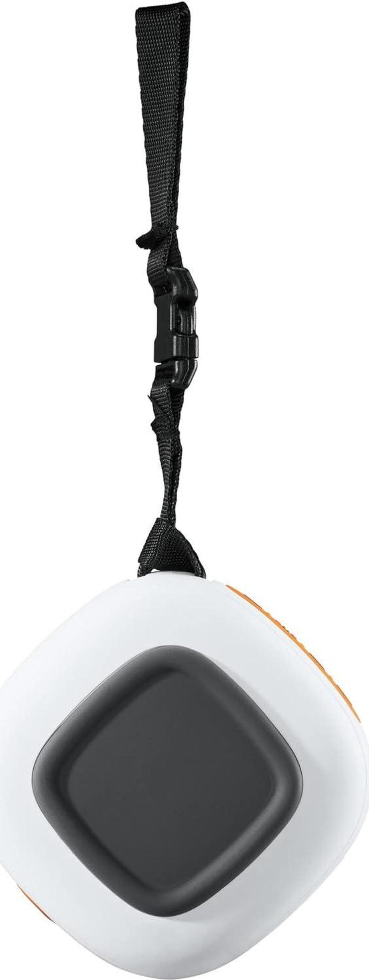 Alt view image 2 of 7 - Bushnell Disc Jockey -Bluetooth -Speaker, Lightweight Disk Golf -Speaker with Distance to Basket -GPS, White/Orange, Small