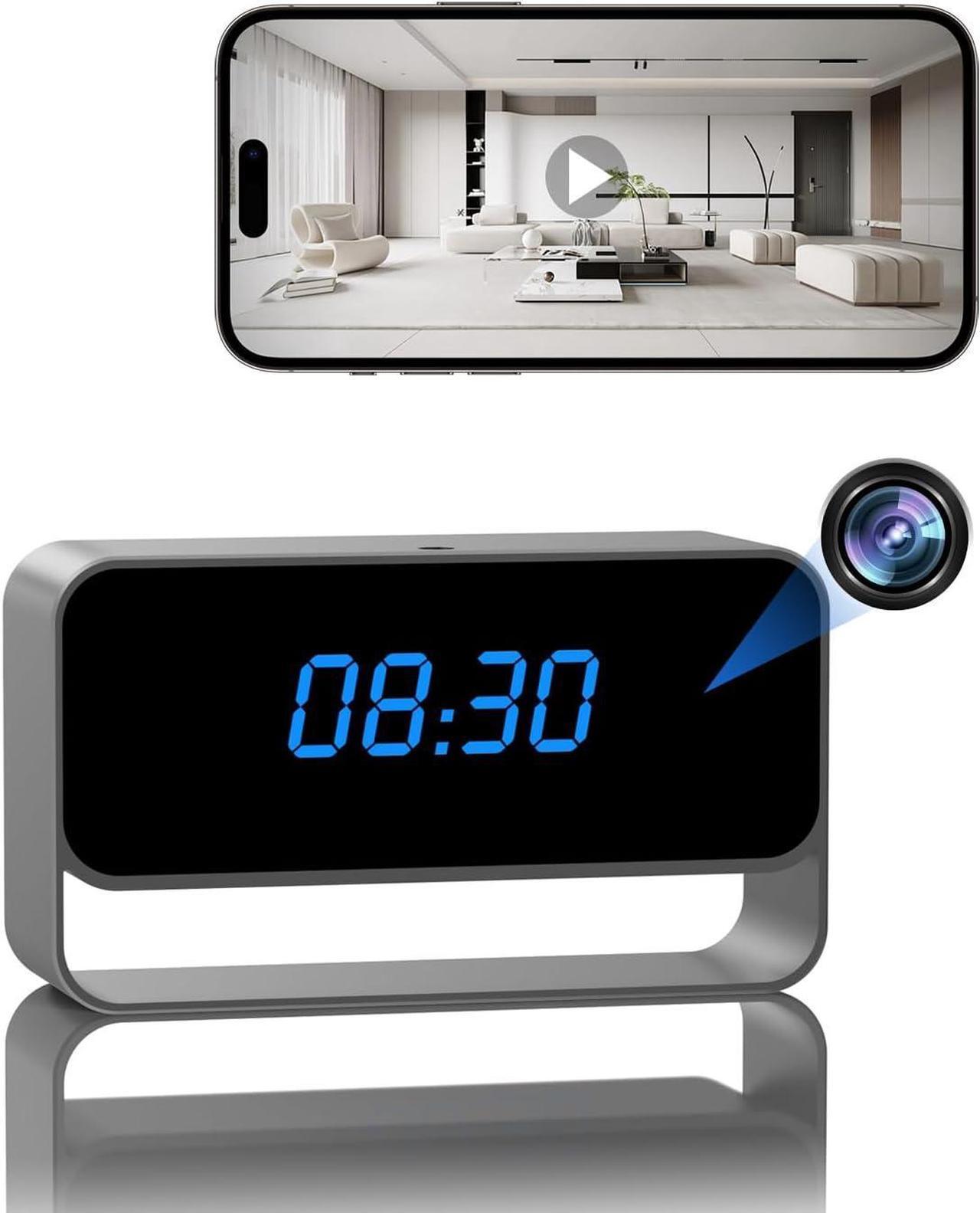 Main image of Hidden Camera Clock, FHD 1080P Spy Camera, WiFi Wireless Nanny Cam for Home Indoor Security, Strong Night Vision