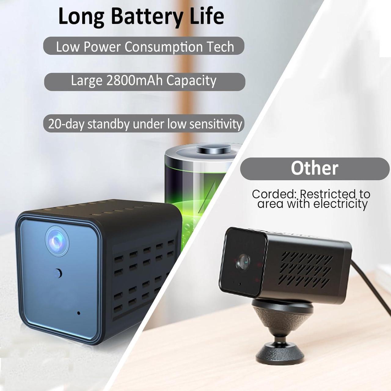 Alt view image 5 of 7 - No WiFi Security Camera, SIM Card Included, Not Support WiFi, Radar Motion Sensor, FHD 4G Car Security Camera, 20-Day Standby Battery Life, Portable Cellular Trail Cameras