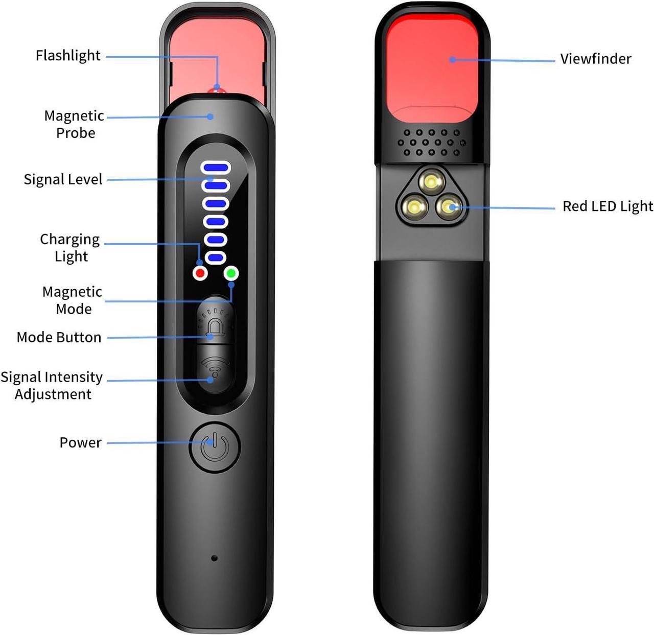 Alt view image 2 of 6 - SELOWEA Hidden Camera Detector - /Car GPS Tracker/RF Signal/Bug Sweeper/Hidden Devices/Listening Device Detector - Portable Bug Finder for Office Car Hotel Travel Indoor Outdoor Use