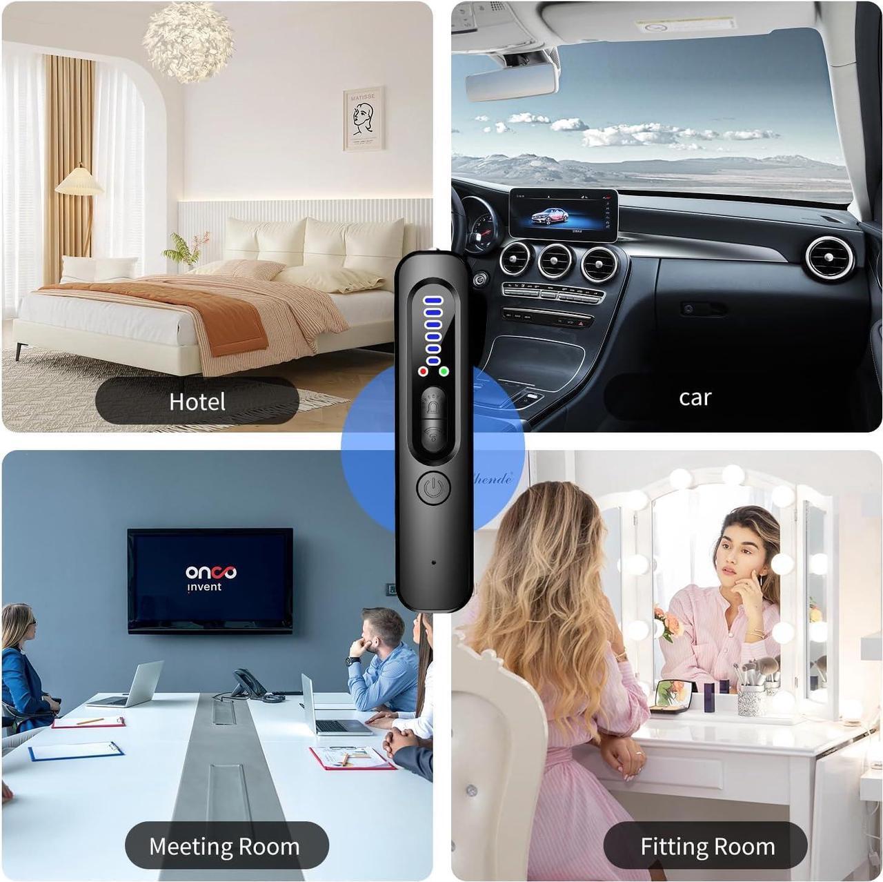 Alt view image 6 of 6 - SELOWEA Hidden Camera Detector - /Car GPS Tracker/RF Signal/Bug Sweeper/Hidden Devices/Listening Device Detector - Portable Bug Finder for Office Car Hotel Travel Indoor Outdoor Use