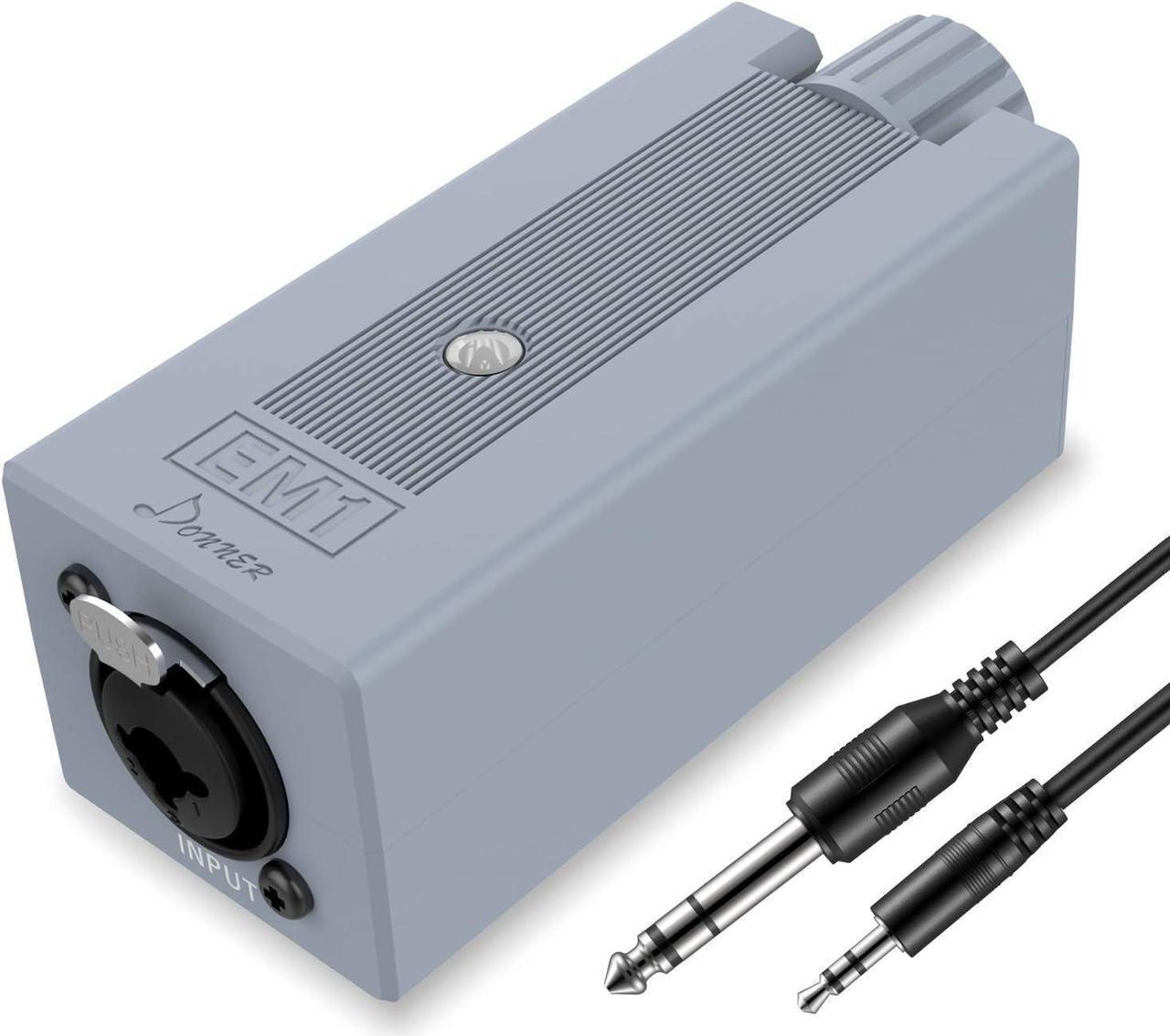 Main image of Headphone Amplifier DC 5V-1A, 3.5mm Rechargeable Portable in-Ear Monitor Amplifier with 8 to 250 Impedance, with 2 XLR and 1/4" TRS Inputs