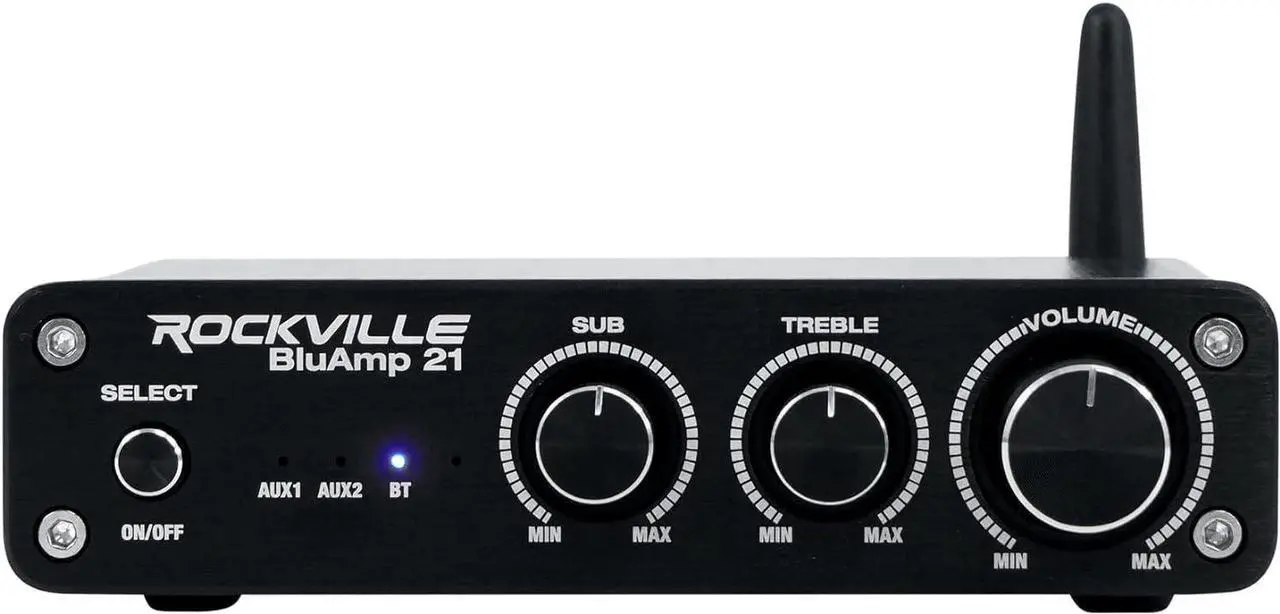 Main image of 21 Silver 2.1 Channel Bluetooth Home Audio Amplifier Receiver