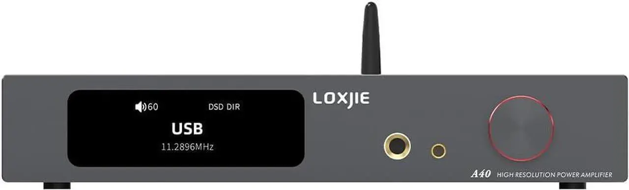 Main image of LOXJIE A40 HiFi Audio Power Amplifier Headphone Amplifier,MA5332MS Chip,NJW1194 Chip,MQA Full Decoding,Support Transmission DSD,XU-316,Bluetooth 5.1,with Remote Control (Gray)