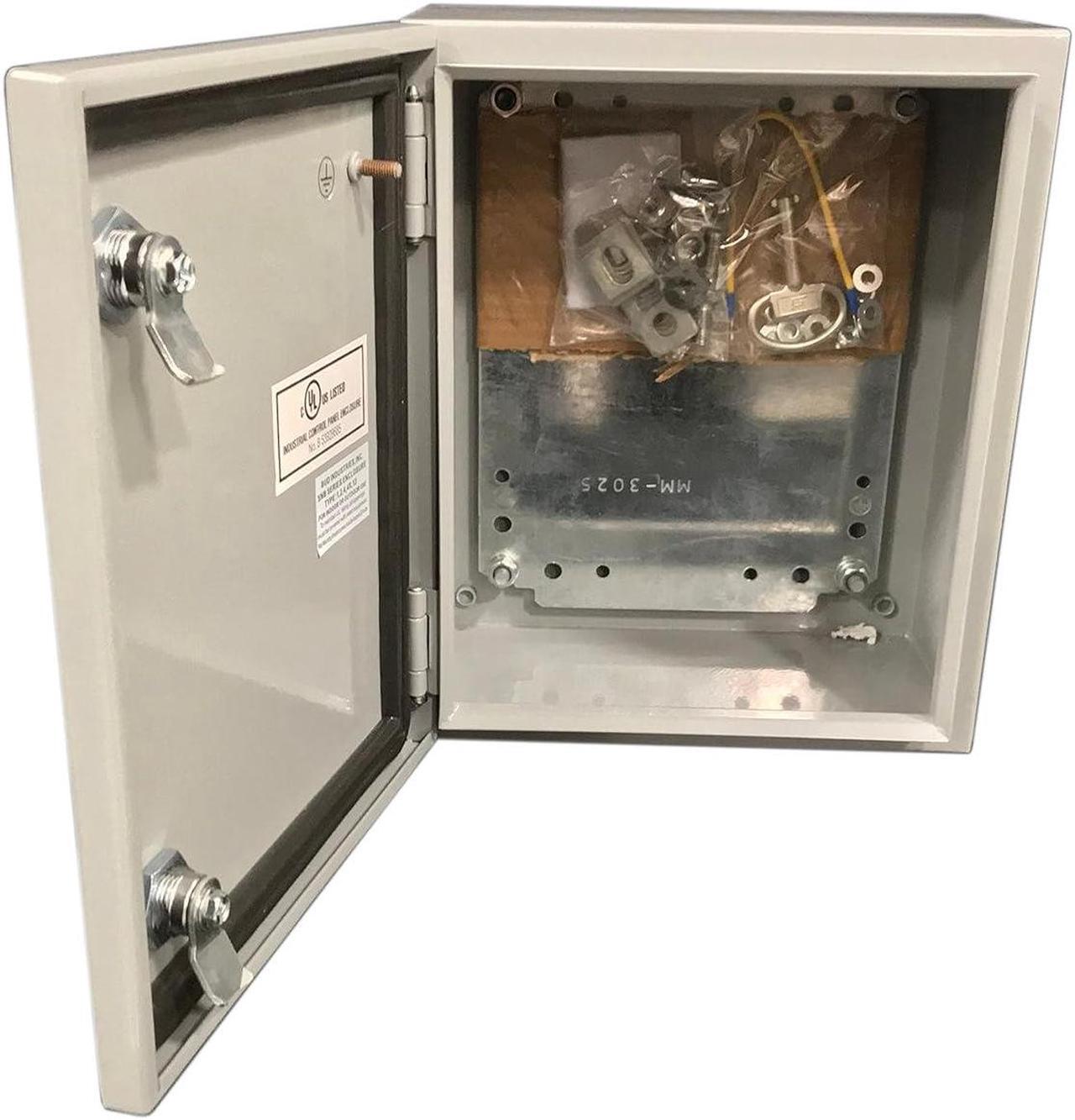 Alt view image 4 of 7 - Industries SNB-3731 Box SNB Series NEMA 4 Electronic Box 11.81" L x 9.84" W x 5.91" H, Smooth Gray Finish