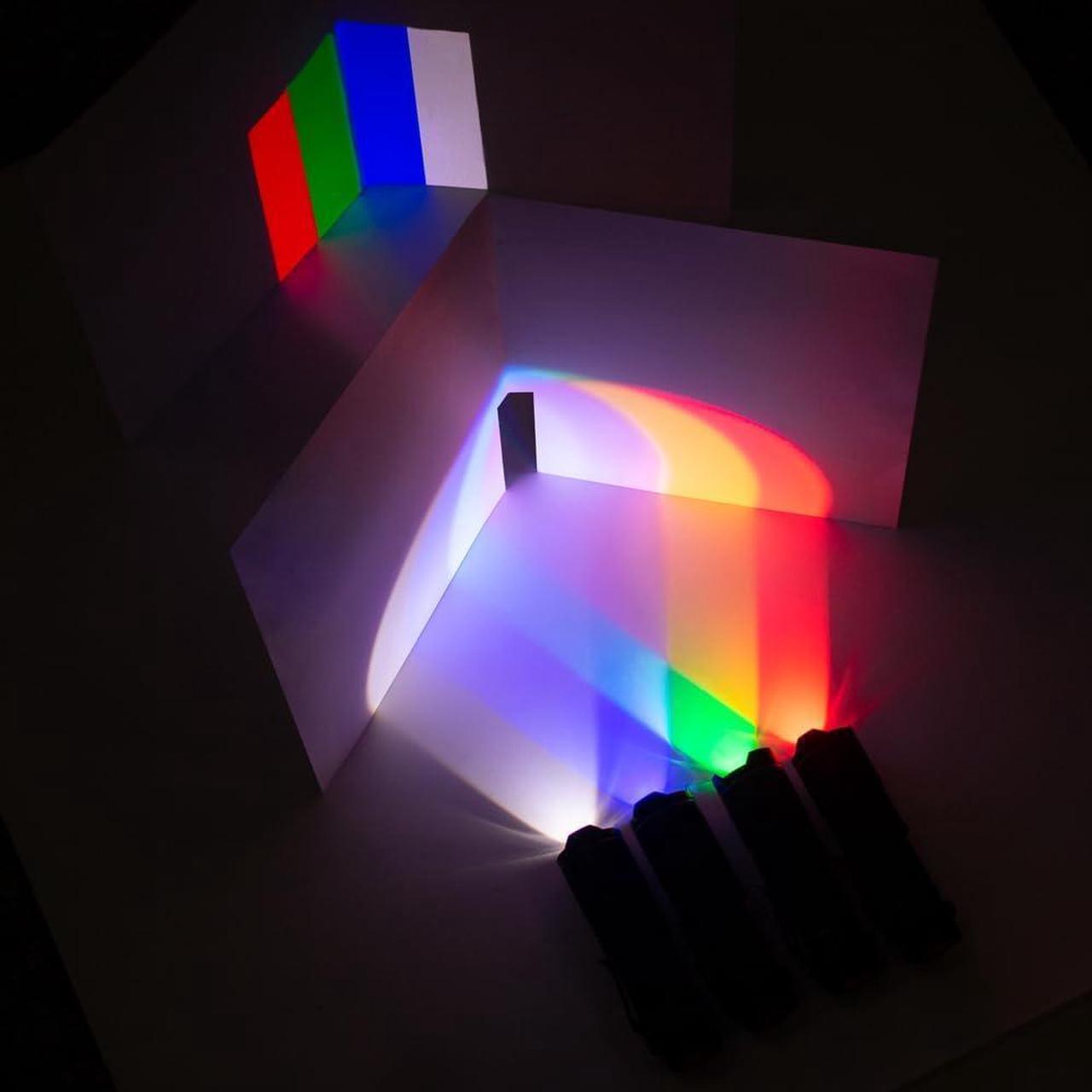 Alt view image 2 of 6 - (Pack of 4) 4 Color Light Single Mode Flashlight: Red Light Flashlight, Green Light Flashlight, Blue Light Flashlight, Cool White Light Flashlight for Night Observation