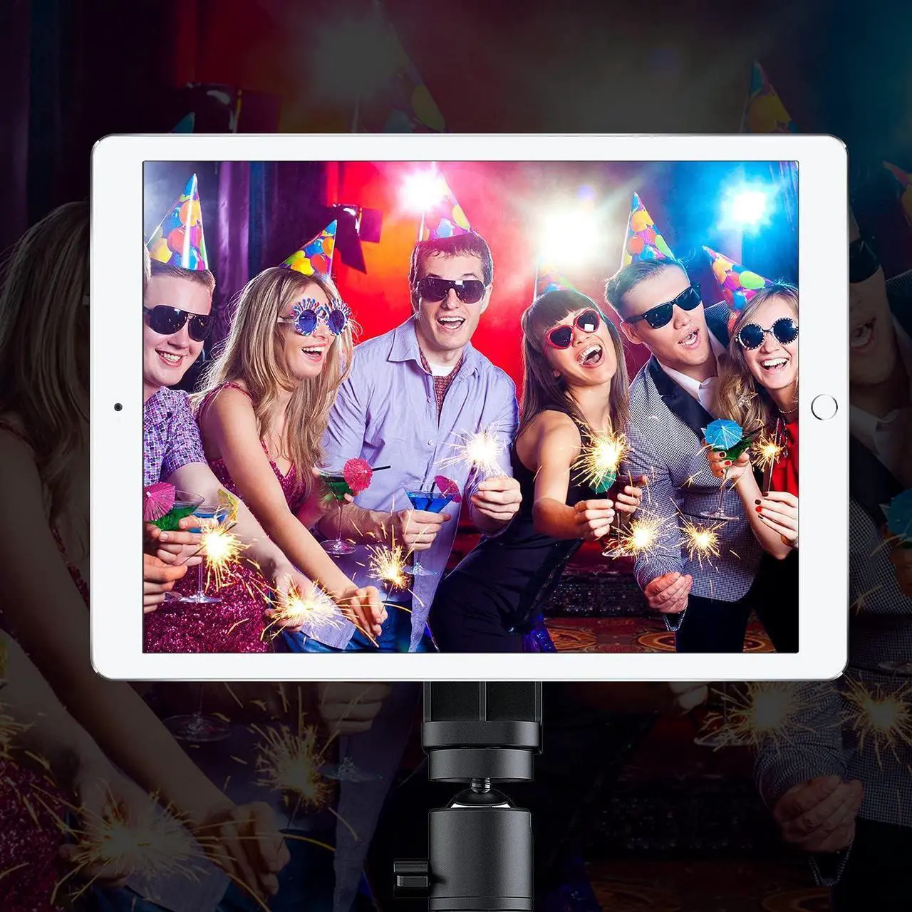 Alt view image 7 of 7 - WixGear Magnetic Tripod Mount Strong Phone Holder for Tripod Compatible with iPhone and Android Devices Black