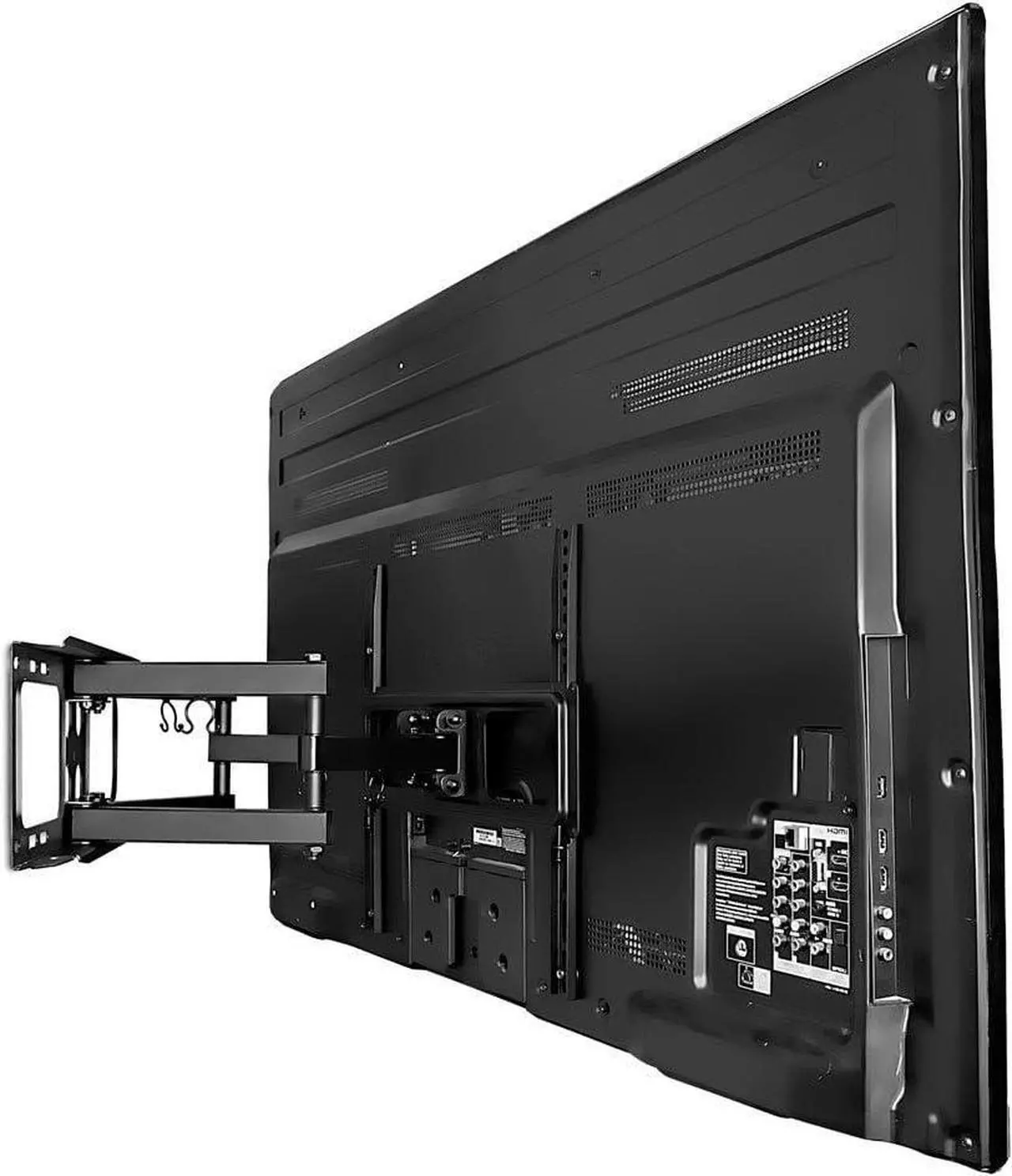 Alt view image 3 of 7 - Mount-It! Full Motion TV Wall Mount | Dual Arm Articulating TV Mount | Low Profile Flat Screen Bracket with Tilt and Swivel | Fits 32-55 Inches TV, VESA Compatible up to 400 x 400mm | 88 Lbs Capacity