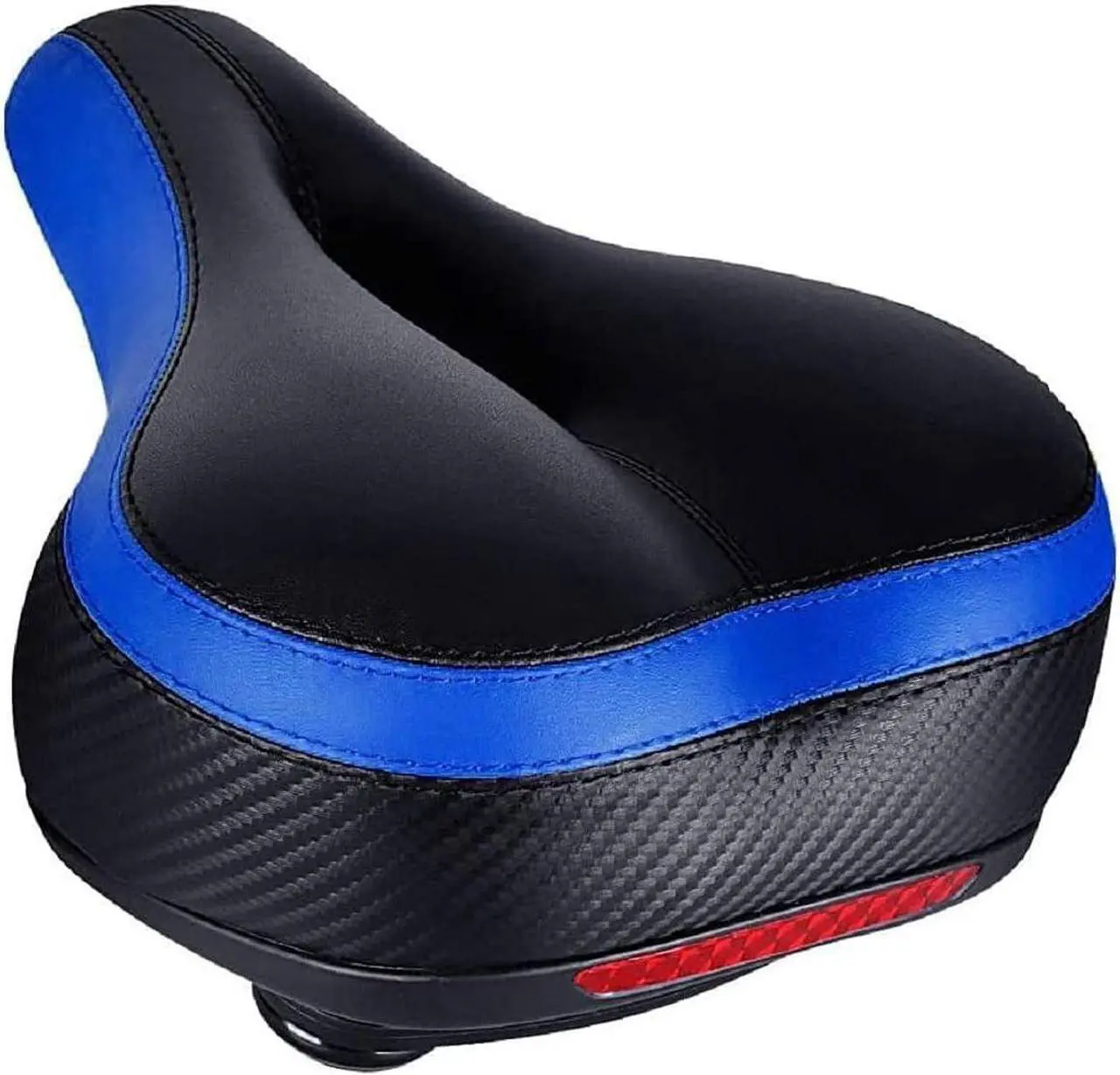 Main image of TONBUX Comfortable Bicycle Seat, Bike Seat Replacement with Dual Shock Absorbing Ball Wide Bike Seat Memory Foam Bicycle Seat with Mounting Wrench