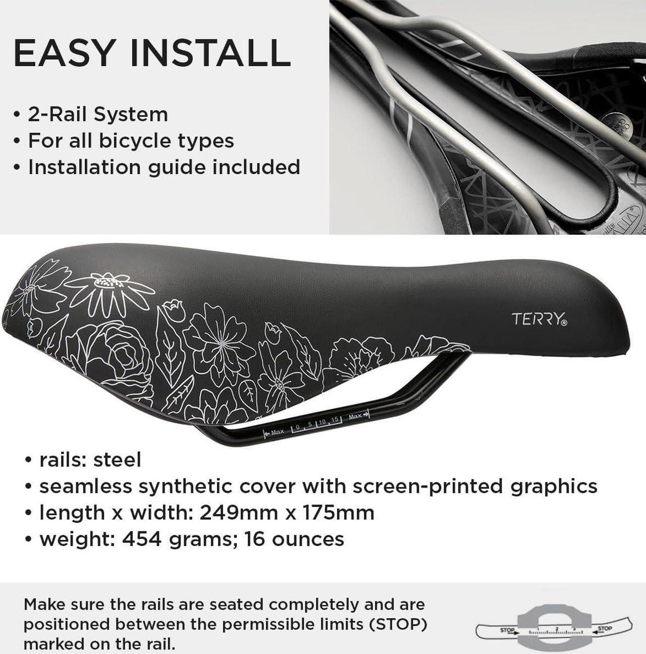 Alt view image 4 of 7 - Bike Saddle Womens Cite X Gel Saddle, Bicycle Seat for Women, Wide Comfortable Shock-Absorbing Gel Bike Seat with Center Cutaway