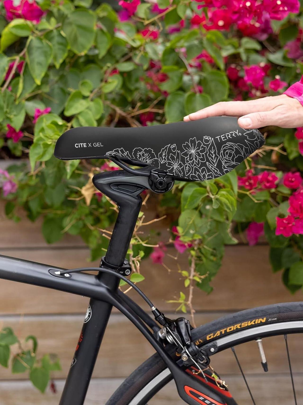 Alt view image 5 of 7 - Bike Saddle Womens Cite X Gel Saddle, Bicycle Seat for Women, Wide Comfortable Shock-Absorbing Gel Bike Seat with Center Cutaway