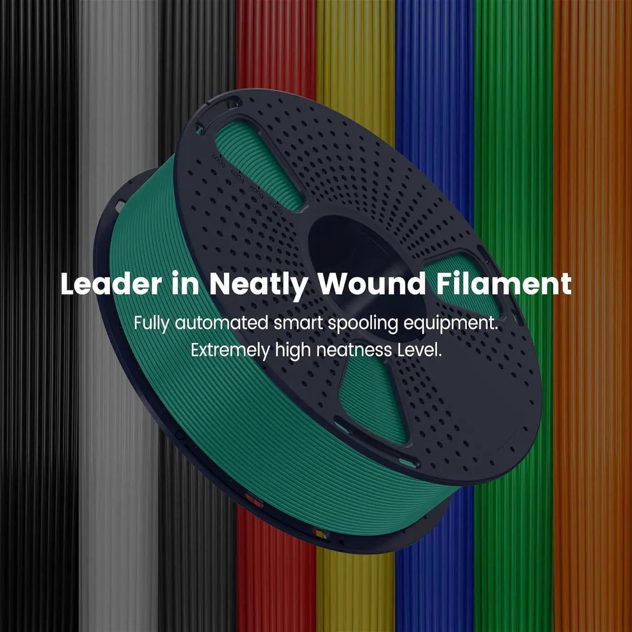 Alt view image 3 of 7 - SUNLU PLA 3D Printer Filament PLA Filament 1.75mm, Neatly Wound PLA 3D Printing Filament, Dimensional Accuracy +/- 0.02 mm, Fit Most FDM 3D Printer, 1kg Spool (2.2lbs), Good for Lithophane, PLA White