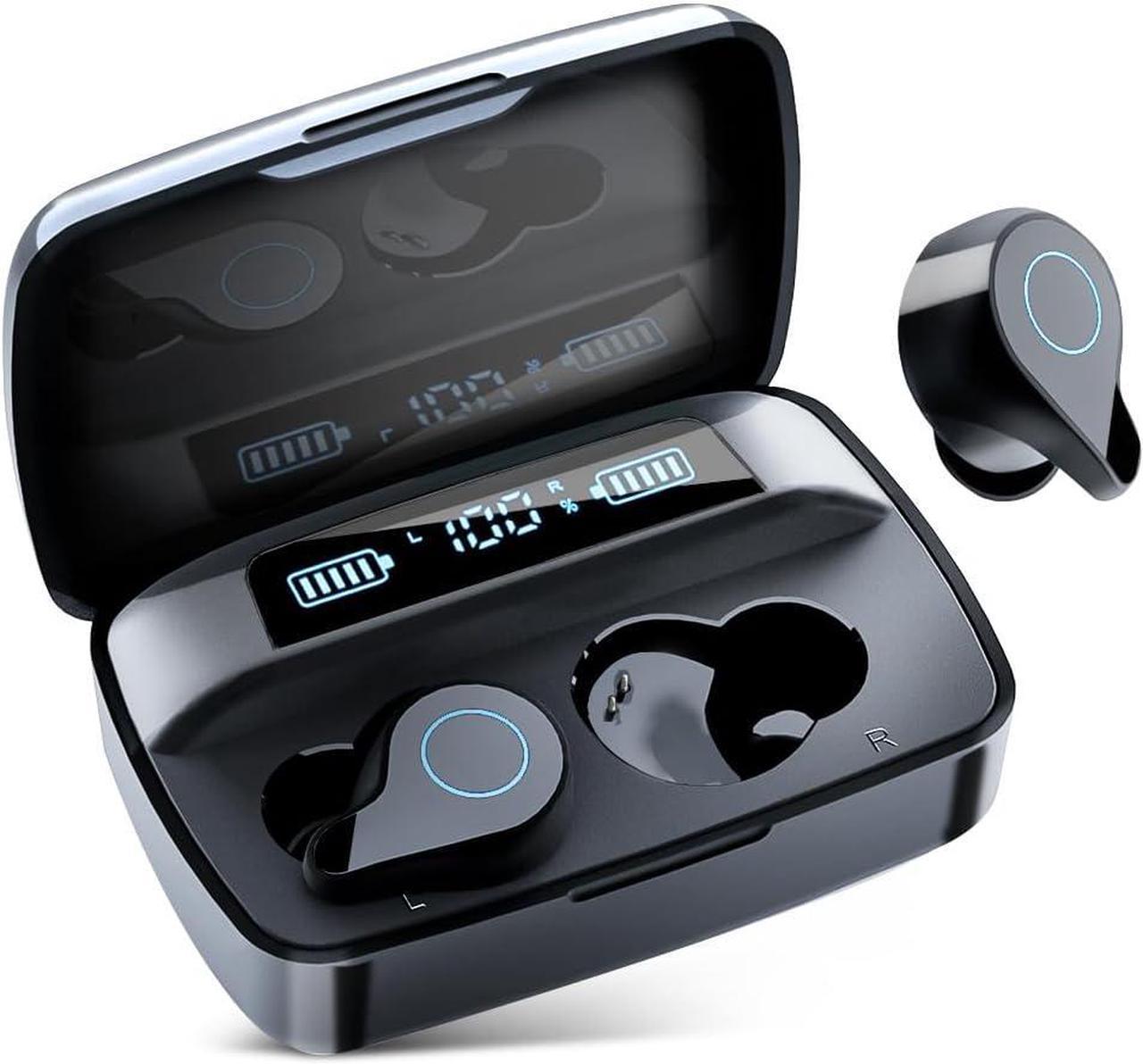 Wireless Earbuds, Bluetooth 5.3 Headphones 88Hrs Play Time with 1800mAh Charging Case in-Ear Stereo Earphones,Cell Phones Charging Function, IPX7 Waterproof Earphone for Phone Sports