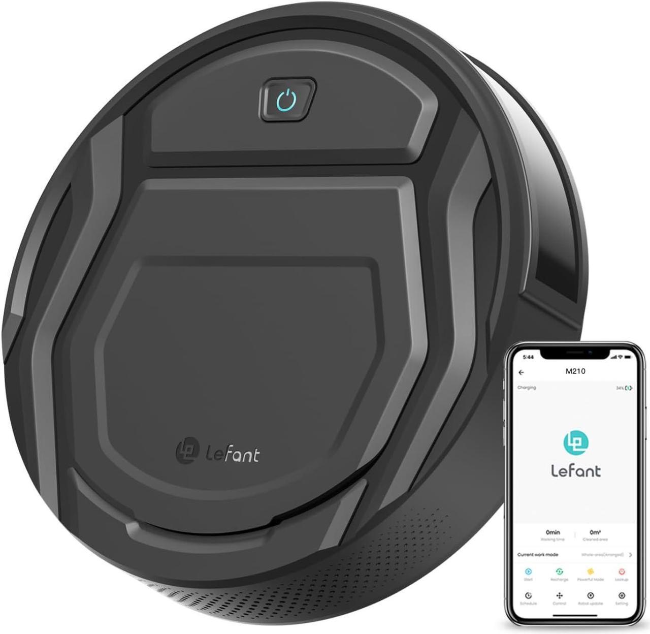 Lefant M210P Robotic Vacuum Cleaner - Black