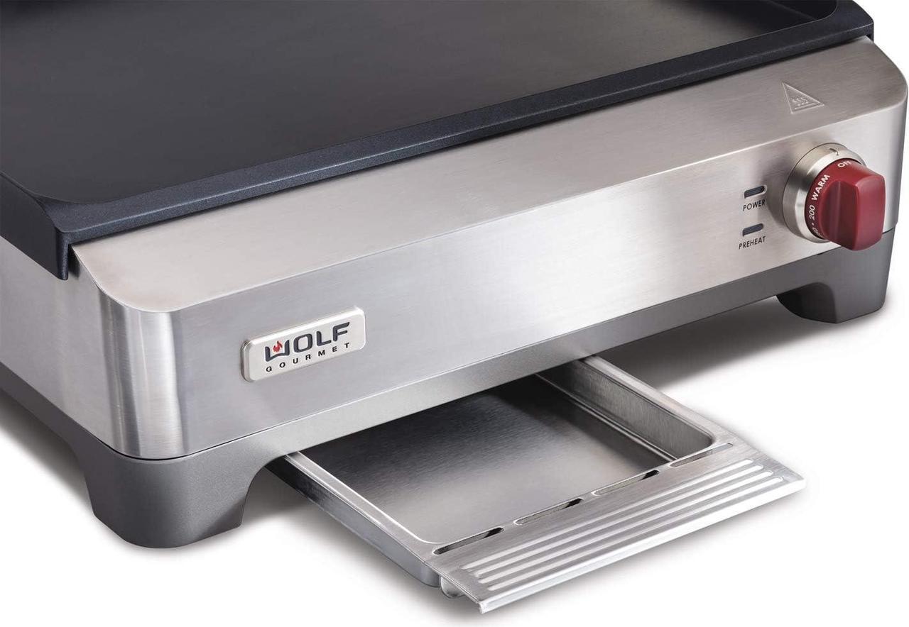 Alt view image 4 of 6 - Puck XL Reversible Grill Griddle, Oversized Removable Cooking Plate, Nonstick Coating, Dishwasher Safe, Heats Up to 400ºF, Stay Cool Handles