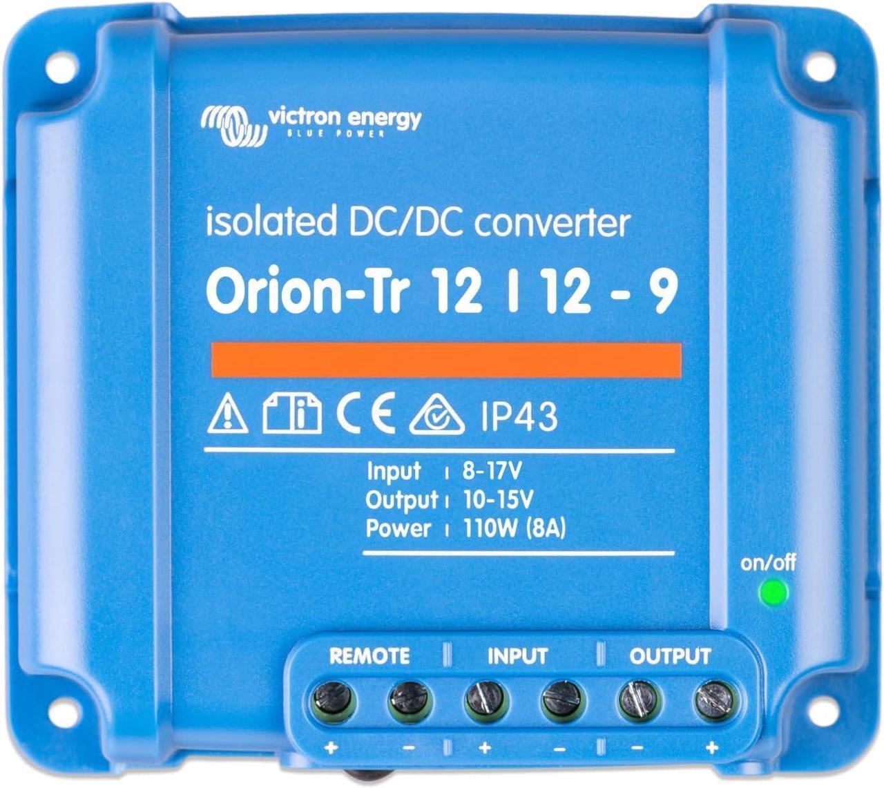 Alt view image 6 of 6 - Victron Energy Orion-Tr DC to DC Converter - 12/12-Volt 9 amp 110-Watt - IP43 Protected - for Dual Battery Systems - Isolated