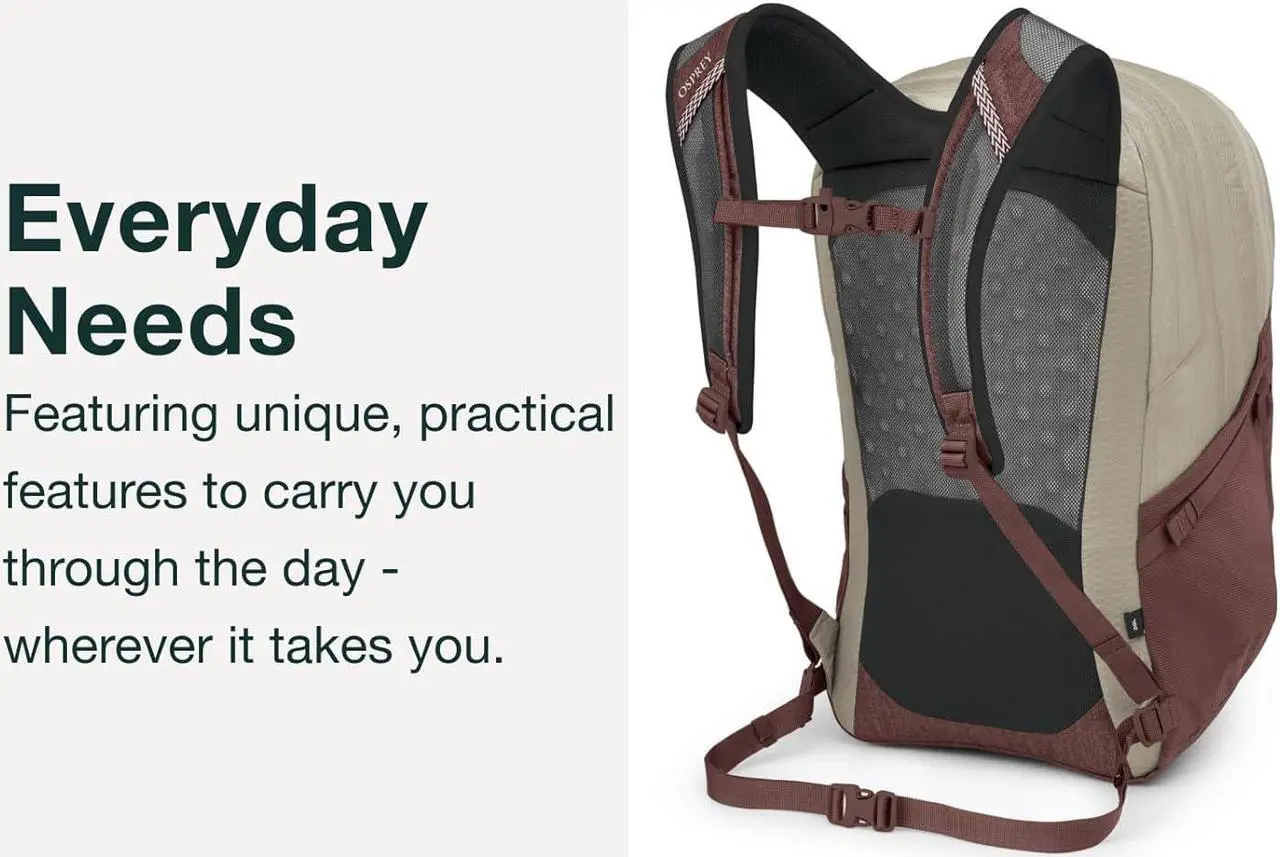 Alt view image 3 of 7 - Osprey Comet Laptop Backpack, Black