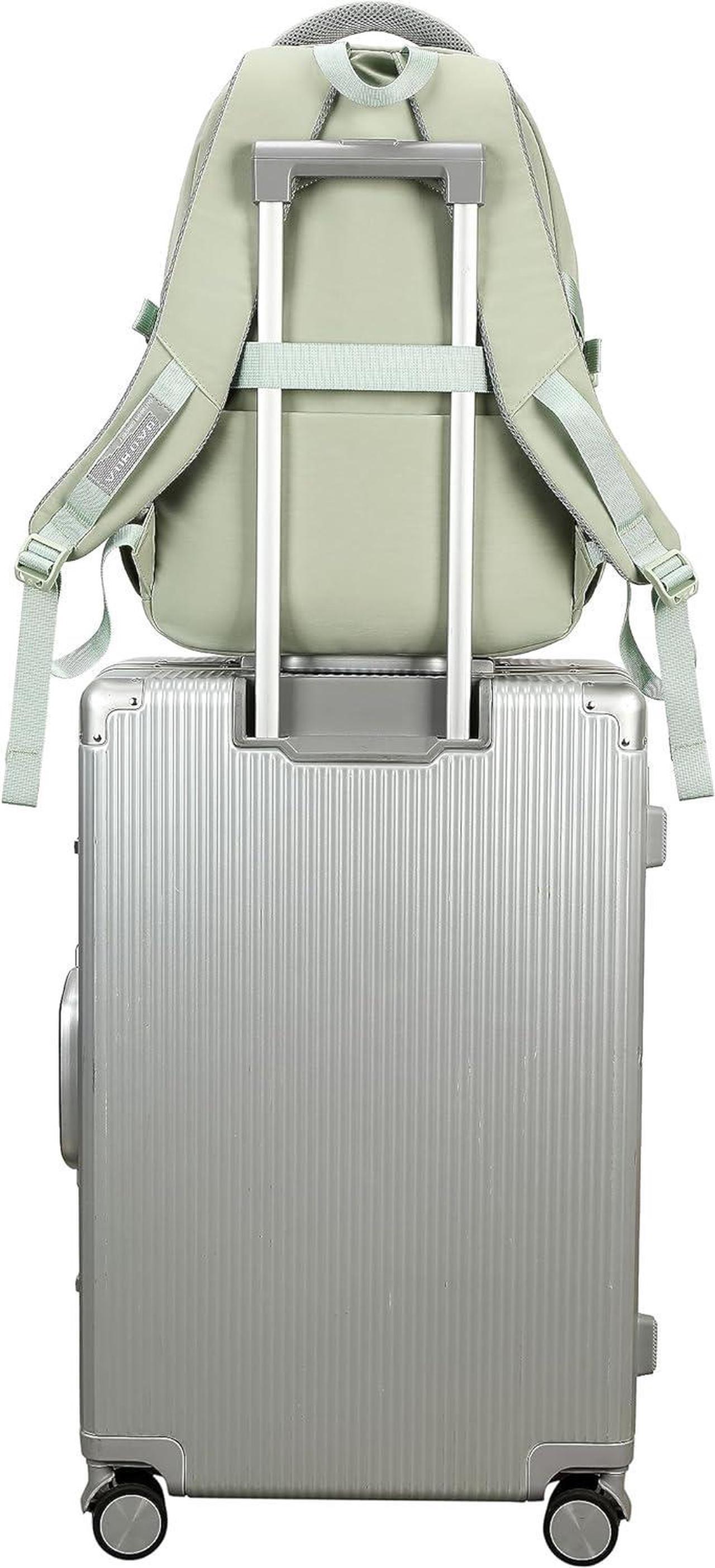 Alt view image 7 of 7 - CAMTOP Laptop Backpack 15.6 Inch College Middle School Teen Girls BookBag Travel Backpacks Casual Daypacks (17 Inch, Sage Green)