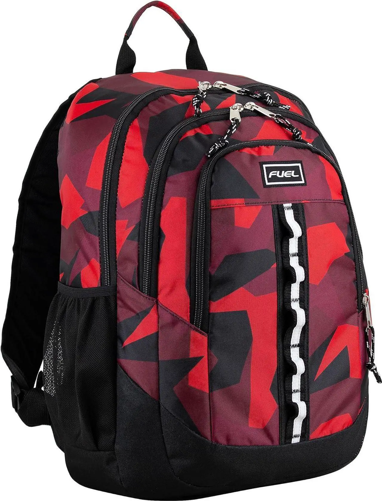 Alt view image 3 of 7 - FUEL Travel Laptop Carry On Backpack Sport Shock Multi Large Compartments for College Bookbag, Hiking, Work, 18.5 x 13 x 7 Inches, Red Camouflage