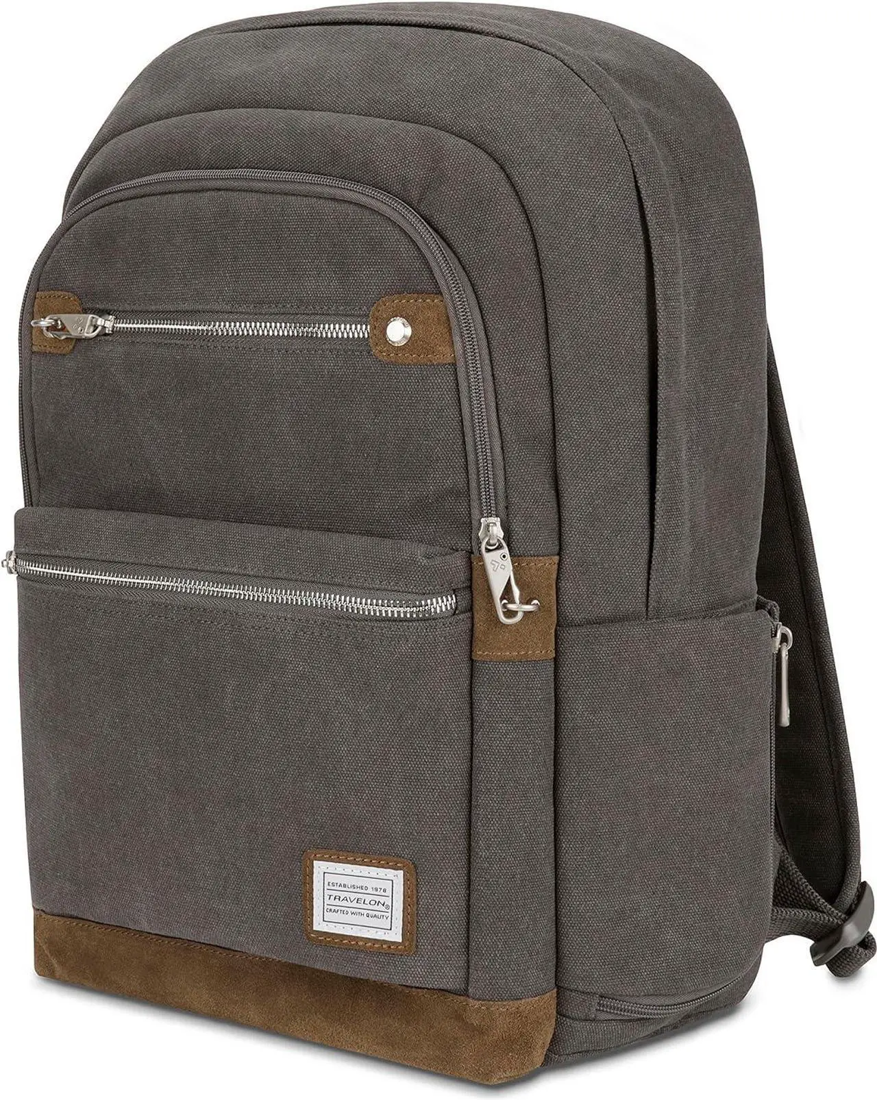Alt view image 5 of 7 - Travelon Anti-Theft Heritage Backpack
