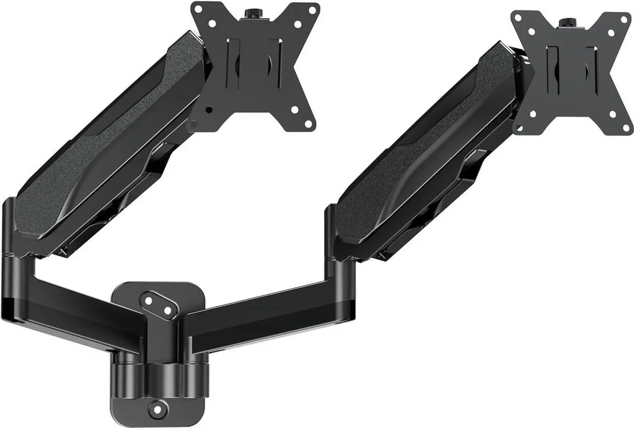 Main image of MOUNTUP Dual Monitor Wall Mount for 2 Max 32 Inch Computer Screen, Fully Adjustable Gas Spring Double Monitor Arm, Wall Mounted Monitor Holder Support 2.2-17.6lbs Display, VESA Bracket 75x75, 100x100