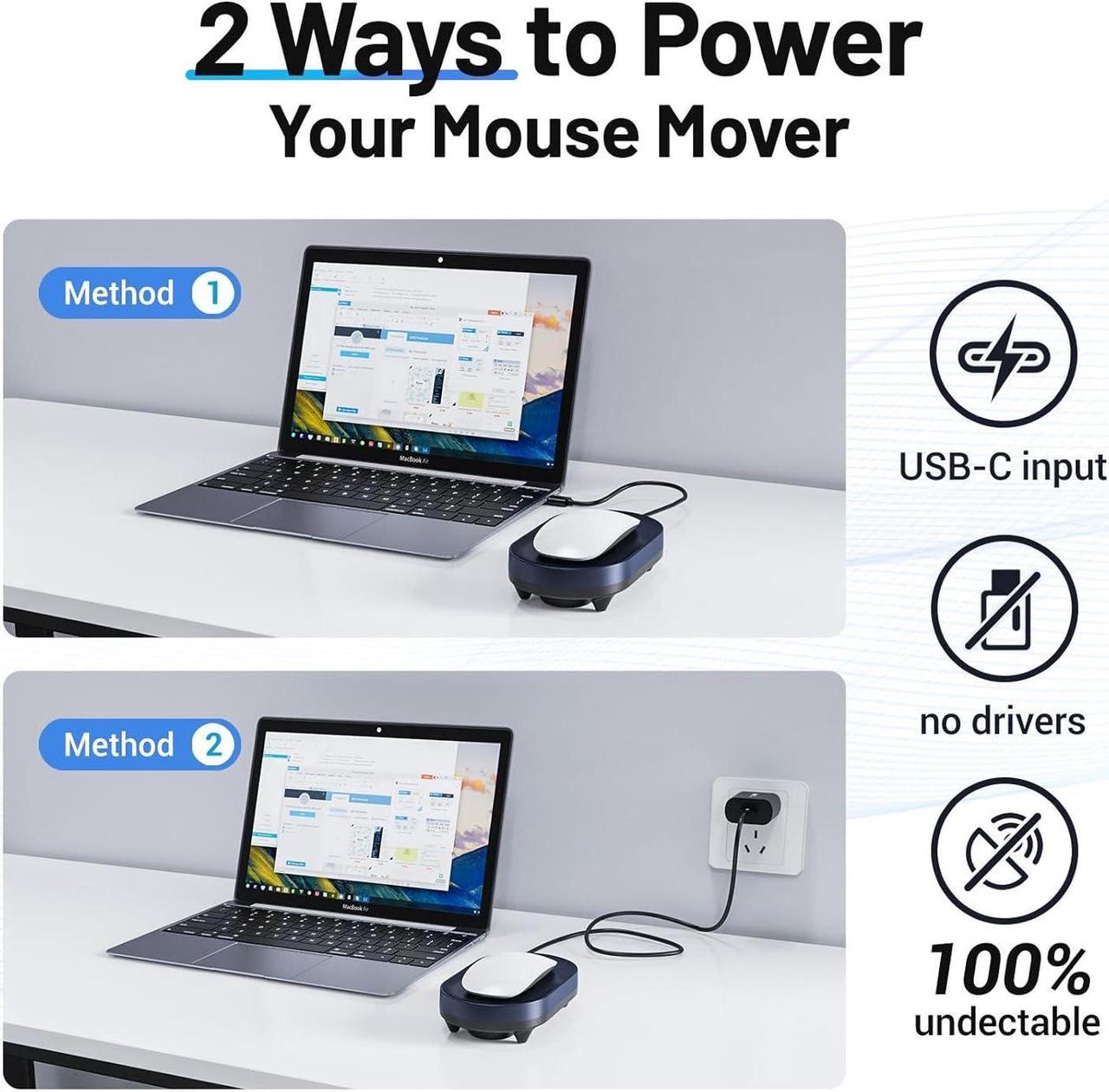 Alt view image 4 of 7 - HONKID Undetectable Mouse Mover Jiggler with ON/Off Switch and USB Port Drive-Free,Simulate Physical Automatically Mouse Movement,Prevent Computer Laptop Inactive/Lockdown