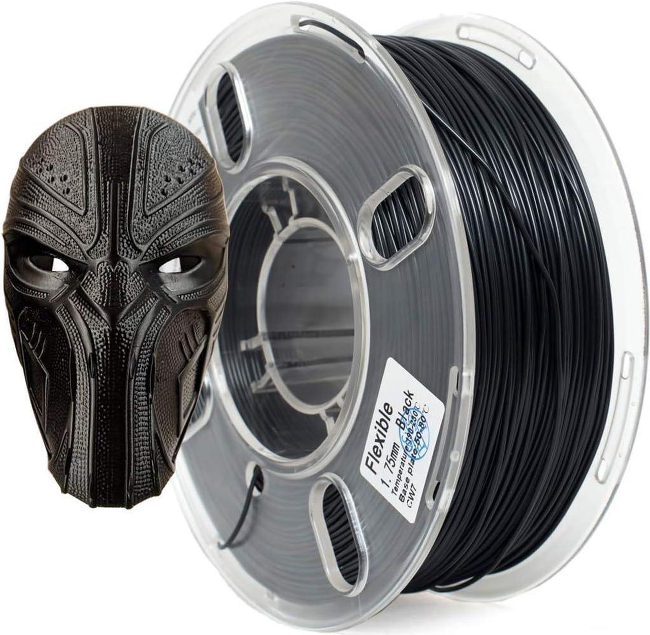 Main image of TPU Filament PRILINE,98A TPU Flexible Soft 3D Printer Filament 1KG 1.75mm Spool,Black