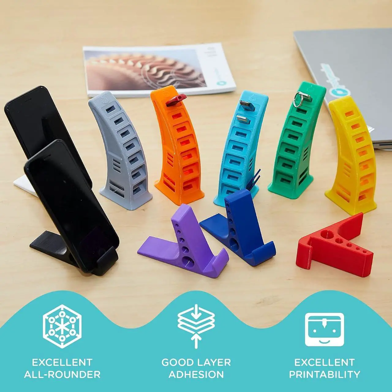 Alt view image 2 of 7 - Polymaker PETG Filament 1.75mm, 1kg Strong PETG 3D Printer Filament Yellow - PolyLite PETG Yellow 3D Printing Filament 1.75mm, Dimensional Accuracy +/- 0.03mm, Print with Most 3D Printers