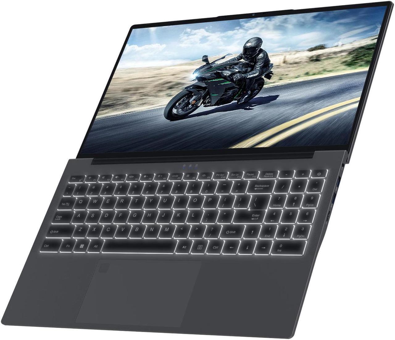 Alt view image 7 of 7 - KurieTim Gaming Laptop AMD Ryzen 7 5825U(2.0-4.5GHz), 15.6" FHD Display, 32GB DDR4 RAM 1TB NVMe SSD Laptop Computer with Backlit KB, Fingerprint Unlock, Webcam Switch