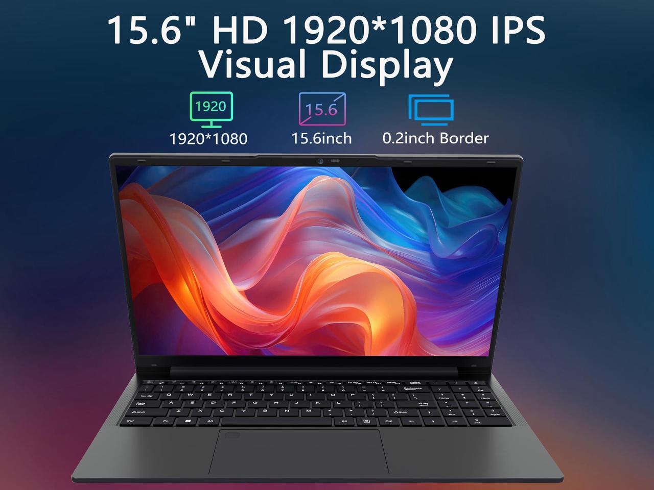 Alt view image 3 of 7 - KurieTim Gaming Laptop AMD Ryzen 7 5825U(2.0-4.5GHz), 15.6" FHD Display, 16GB DDR4 RAM 512GB SSD Laptop Computer with Backlit KB, Fingerprint Unlock, Webcam Switch