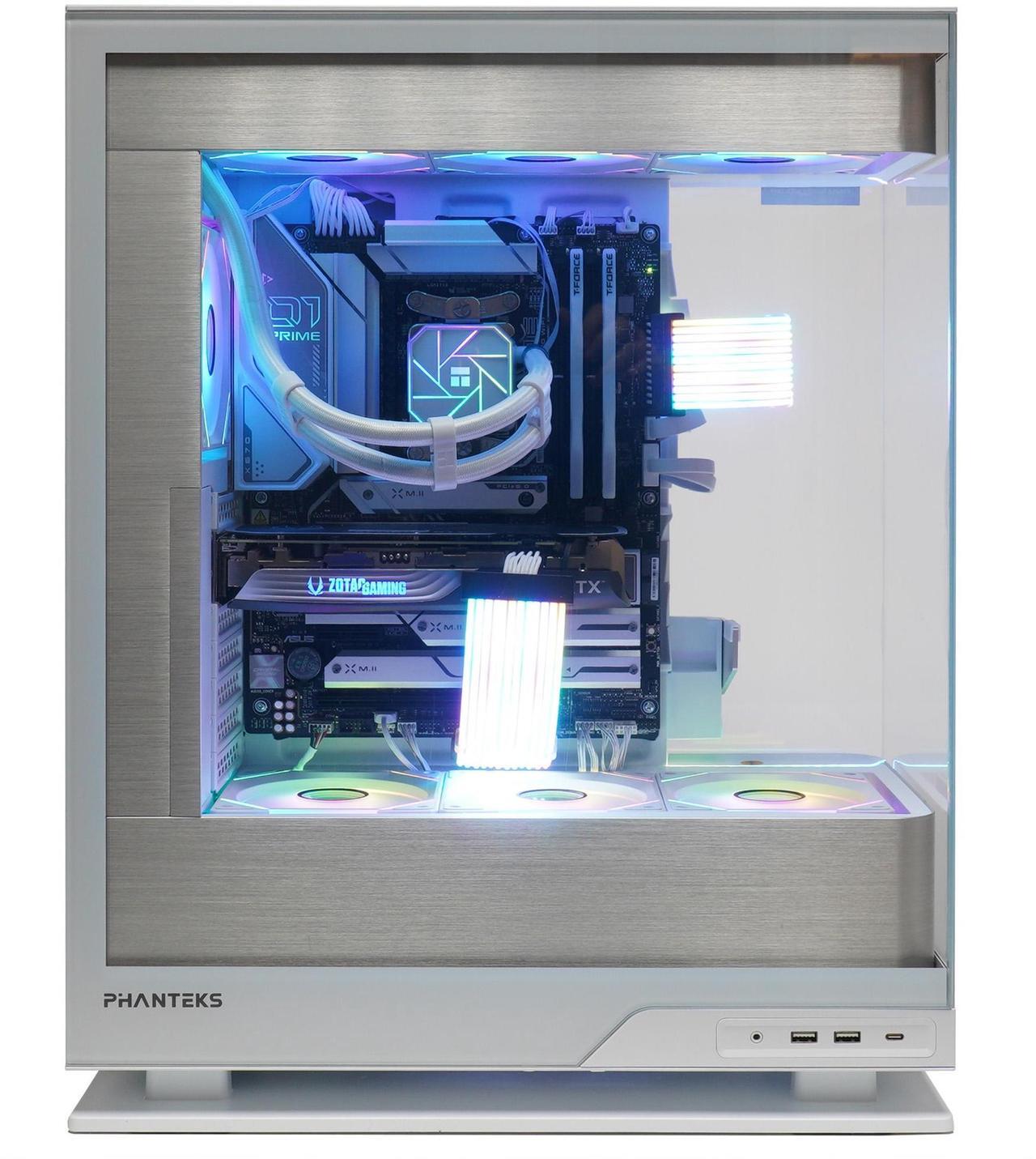 Alt view image 3 of 5 - Magic Micro PX White RGB Elite Edition - AMD RYZEN 9 9950X3D, RTX 4070 12GB, 64 GB DDR5, 2TB NVME, WiFi + BT, Windows 11 Pro