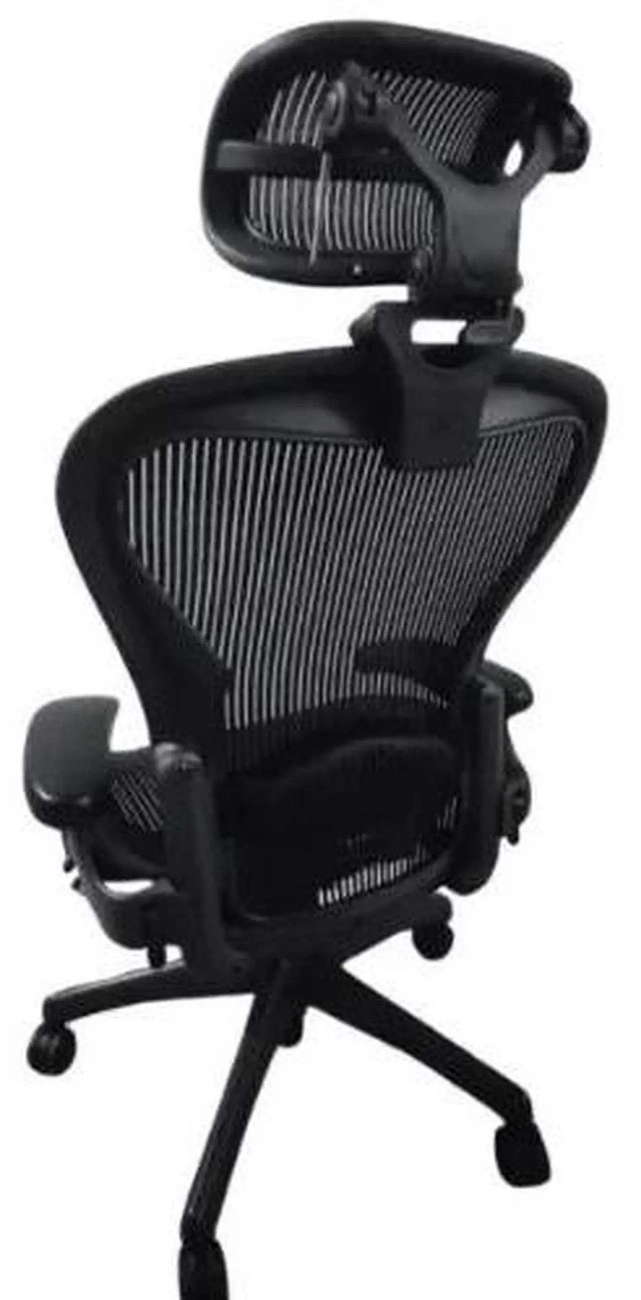 Alt view image 3 of 7 - Herman Miller Aeron Chair Size B Fully Loaded w/ Headrest and Lifetime Warranty