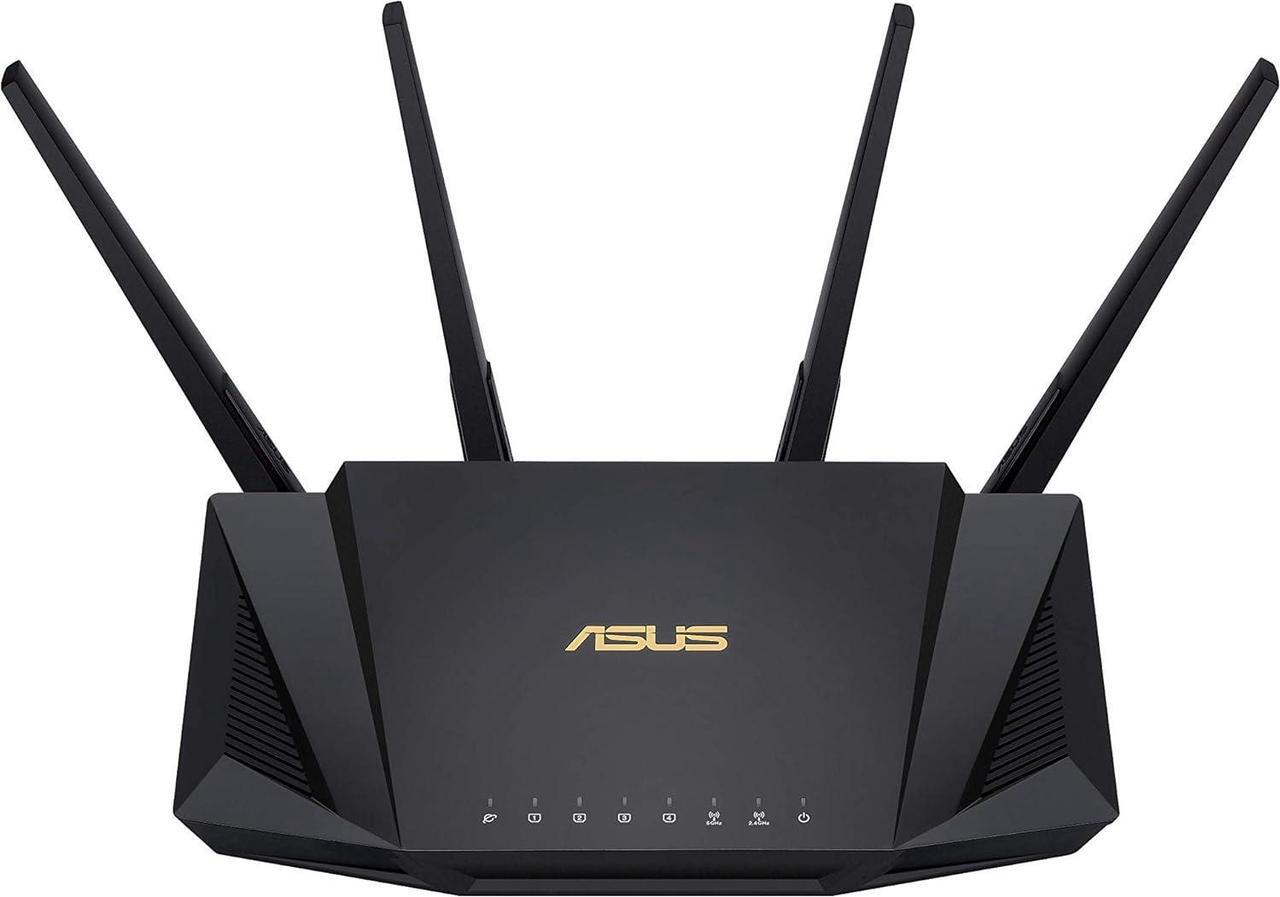 Alt view image 4 of 5 - ASUS - AX3000 DUAL-BAND WIFI 6 WIRELESS ROUTER WITH LIFE TIME INTERNET SECURITY - BLACK