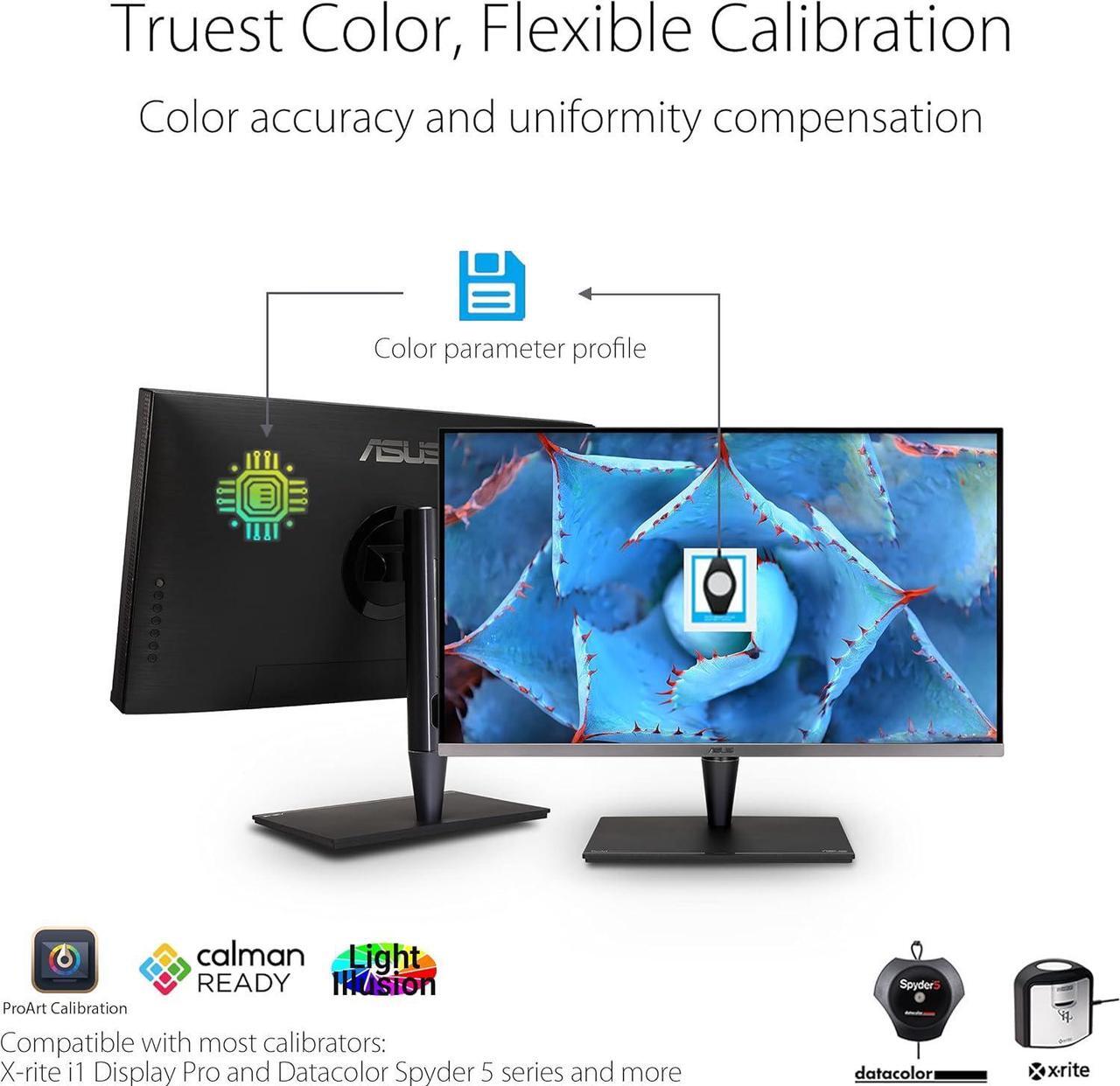 Alt view image 2 of 5 - ASUS ProArt Display 32" 4K HDR Computer Monitor (PA32UCG-K) - UHD (3840 x 2160), Mini-LED IPS, 1600nits, 120Hz, 10-bit, Thunderbolt 3, HDMI2.1, w/Calibrator, Compatible With Laptop & Mac Monitor