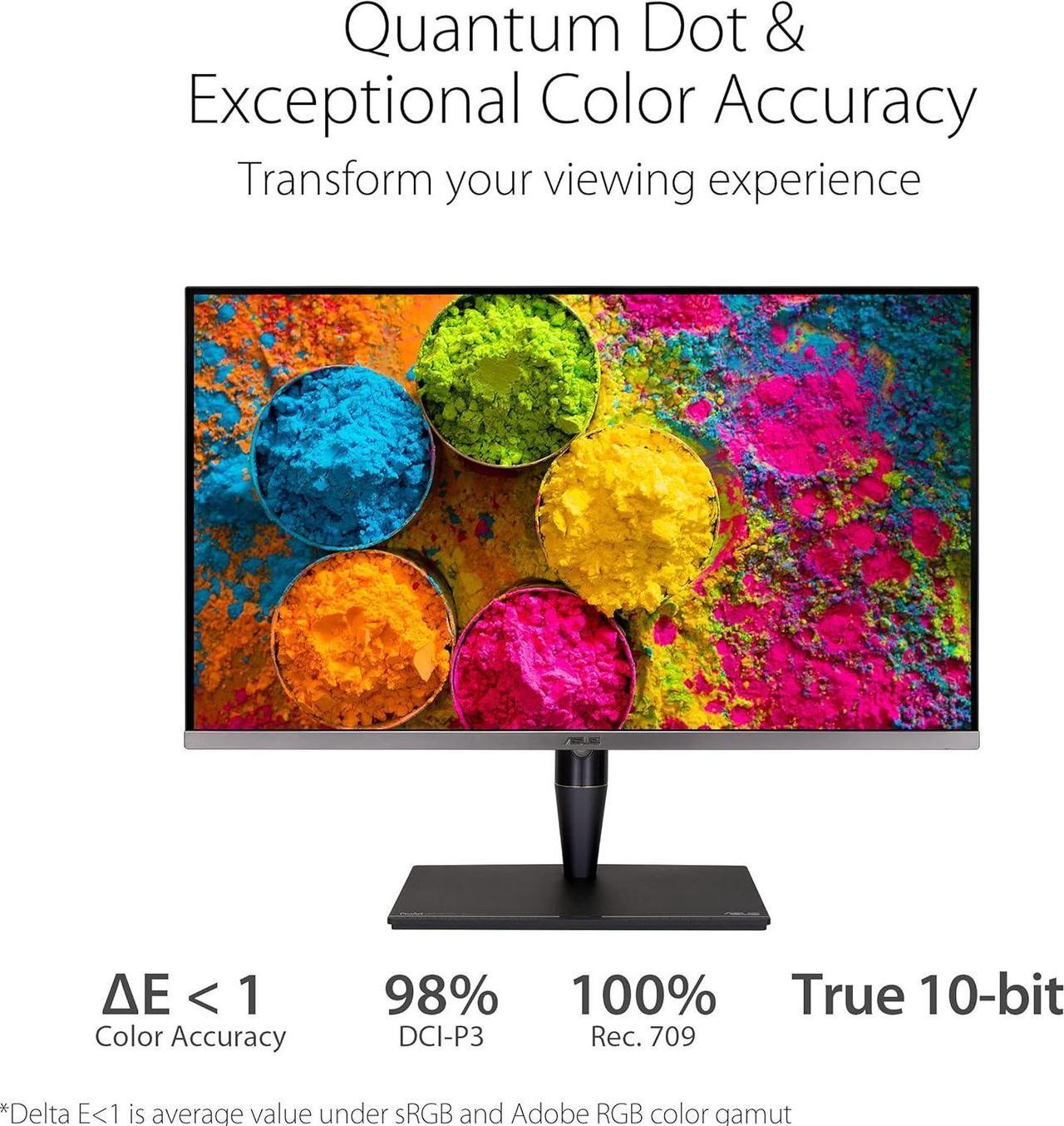 Alt view image 4 of 5 - ASUS ProArt Display 32" 4K HDR Computer Monitor (PA32UCG-K) - UHD (3840 x 2160), Mini-LED IPS, 1600nits, 120Hz, 10-bit, Thunderbolt 3, HDMI2.1, w/Calibrator, Compatible With Laptop & Mac Monitor