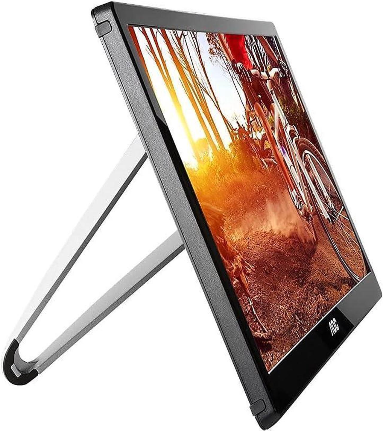 Alt view image 2 of 5 - AOC Monitors E1659FWU#2 AOC e1659Fwu 16-Inch Ultra Slim 1366x768 Res 200 cd/m2 Brightness USB 3.0-Powered Portable LED Monitor, NO CASE