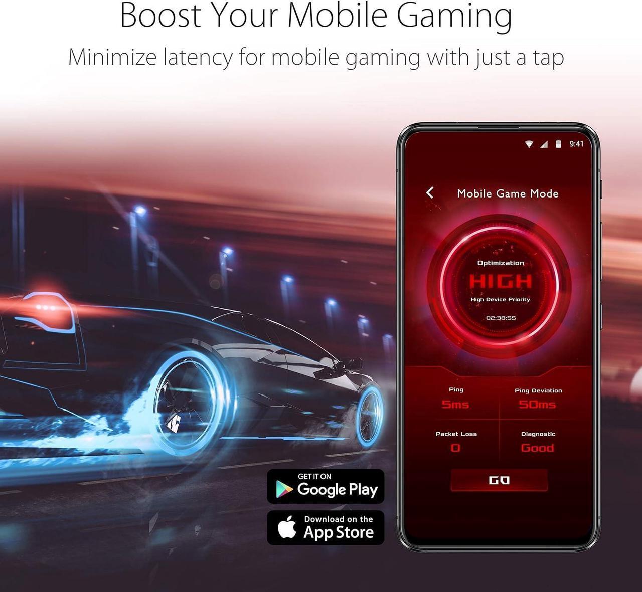 Alt view image 6 of 6 - ASUS RT-AX86U Pro (AX5700) Dual Band WiFi 6 Extendable Gaming Router, 2.5G Port, Gaming Port, Mobile Game Mode, Port Forwarding, Subscription-Free Network Security, VPN, AiMesh Compatible