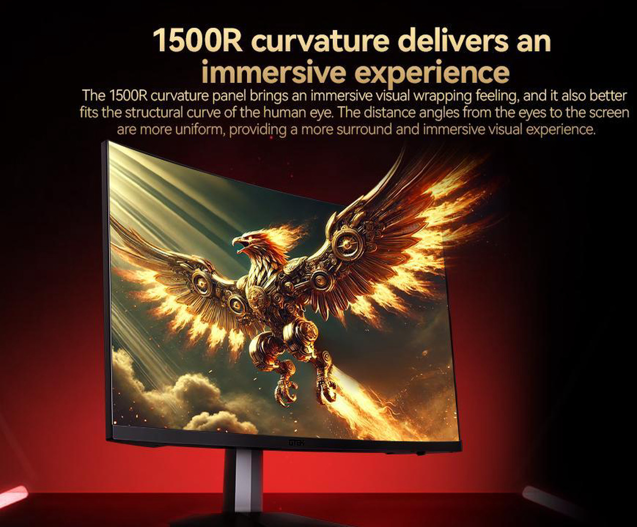 Open Box: GTek 280Hz Gaming Computer Monitor, 27 Inch Frameless Display Full HD 1920 x 1080P, Curved 1500R, VA 1ms MPRT, FreeSync, DisplayPort/HDMI, 90% DCI-P3 - F2740C - Newegg.com - Open Box condition - Image 13