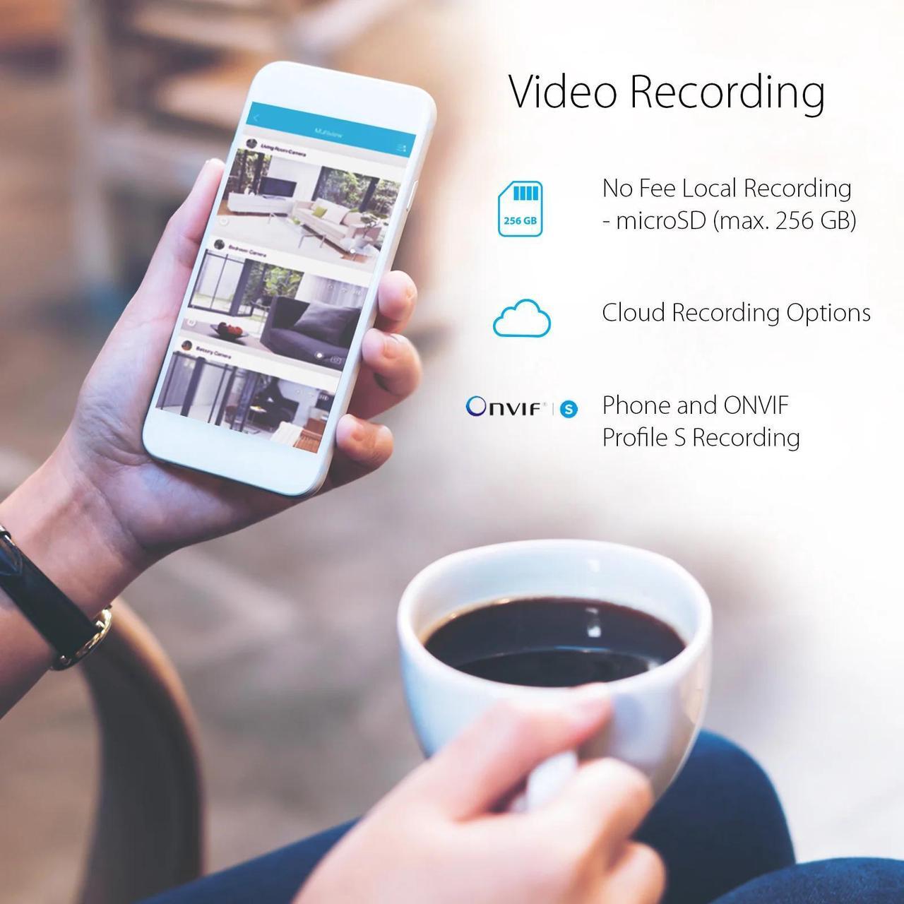 Alt view image 4 of 6 - D-Link Pro Series Compact Full HD Pro Wi-Fi Camera w/1080p, Sound & Motion Detection, 2-Way Audio, Cloud & Local Recording, Night Vision (DCS-6100LHV2)