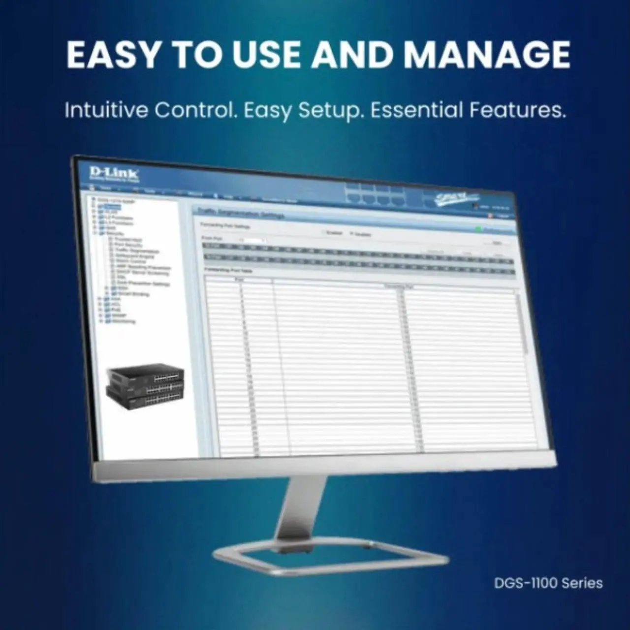 Alt view image 4 of 6 - D-Link 24-Port Gigabit Smart Managed Switch | Web Managed | Cable Diagnostics | NDAA Compliant - (DGS-1100-24V2)