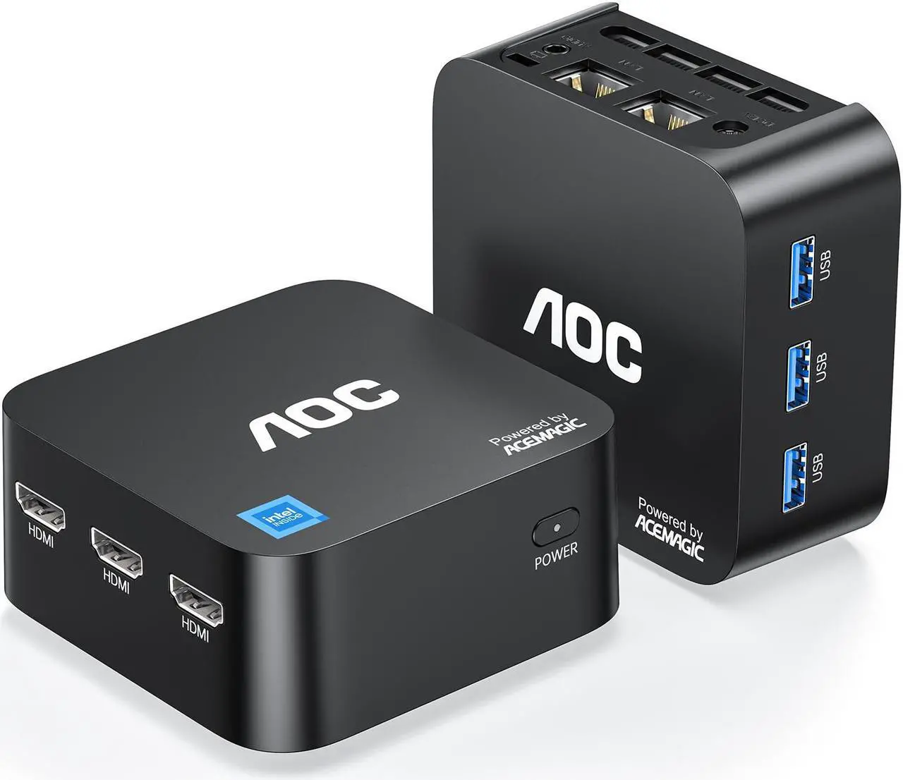 Main image of ACEMAGIC Mini PC T8PLUS with 12th Alder Lake-N97 (4C/4T, Up to 3.6GHz), 16GB RAM LPDDR5 512GB PCIe M.2 SSD Mini Desktop Computer Windows 11-4K Triple Display, WiFi 5, Dual LAN for Home/Office