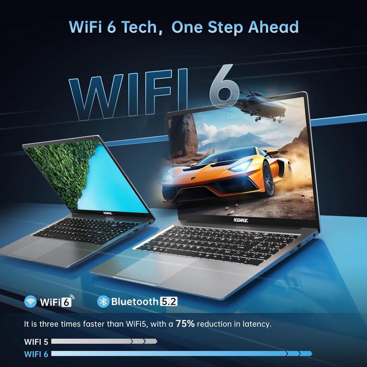 Alt view image 6 of 7 - ACEMAGIC Gaming Laptop AMD Ryzen 7 5825U(8C/16T), Radeon RX Vega 8 Graphics,16.1FHD Display,16GB RAM 512GB NVMe SSD Laptop Computer with Backlit KB,Type_C (Full Function),WiFi 6, 53Wh Battery