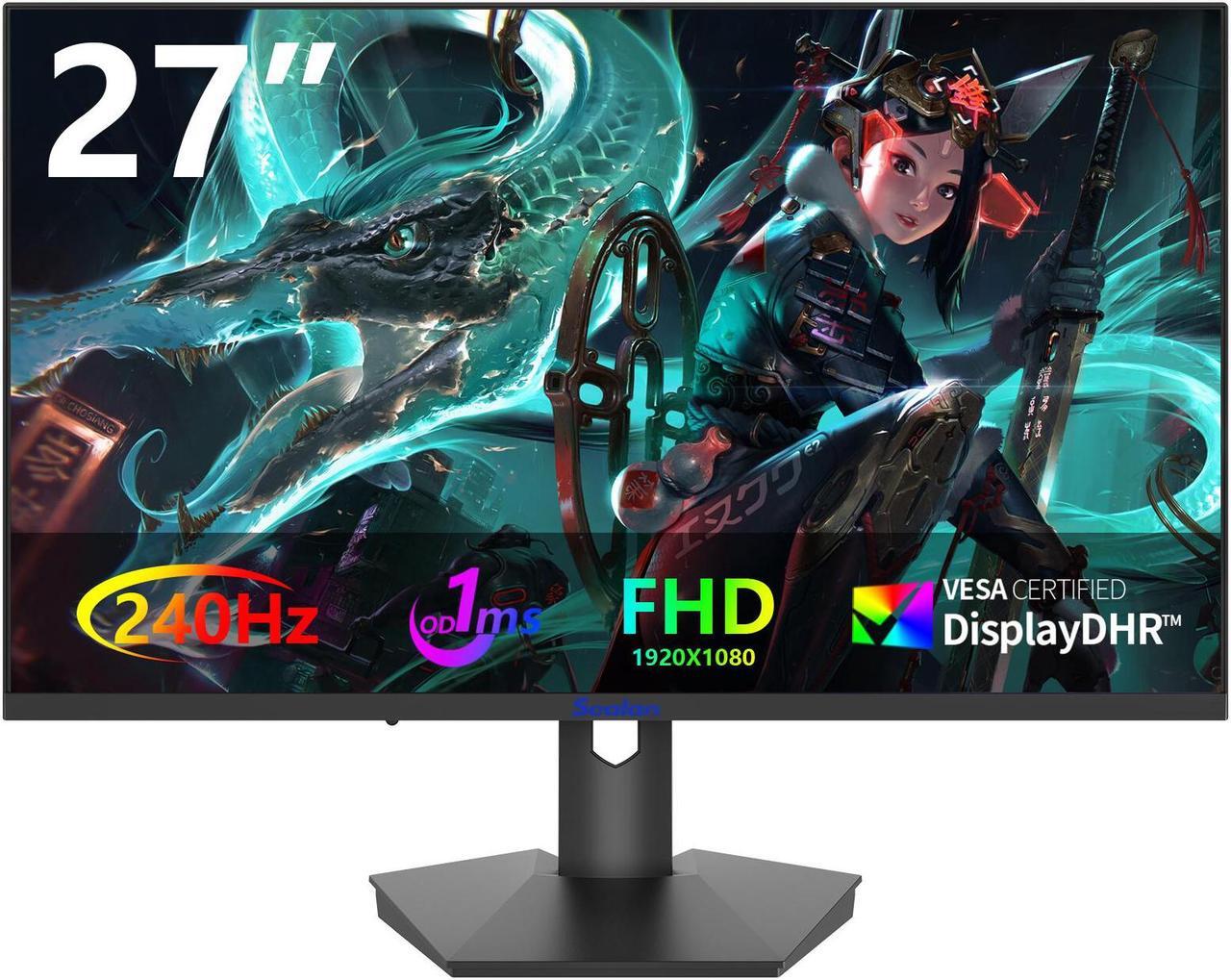 Main image of Sealan 27 Inch Gaming Monitor,Full HD(1920x1080P) VA Panel  240Hz Refresh Rate Computer Monitor with Blue Light Filter,for Gaming & Office(DP,HDMI) - Wall Mountable