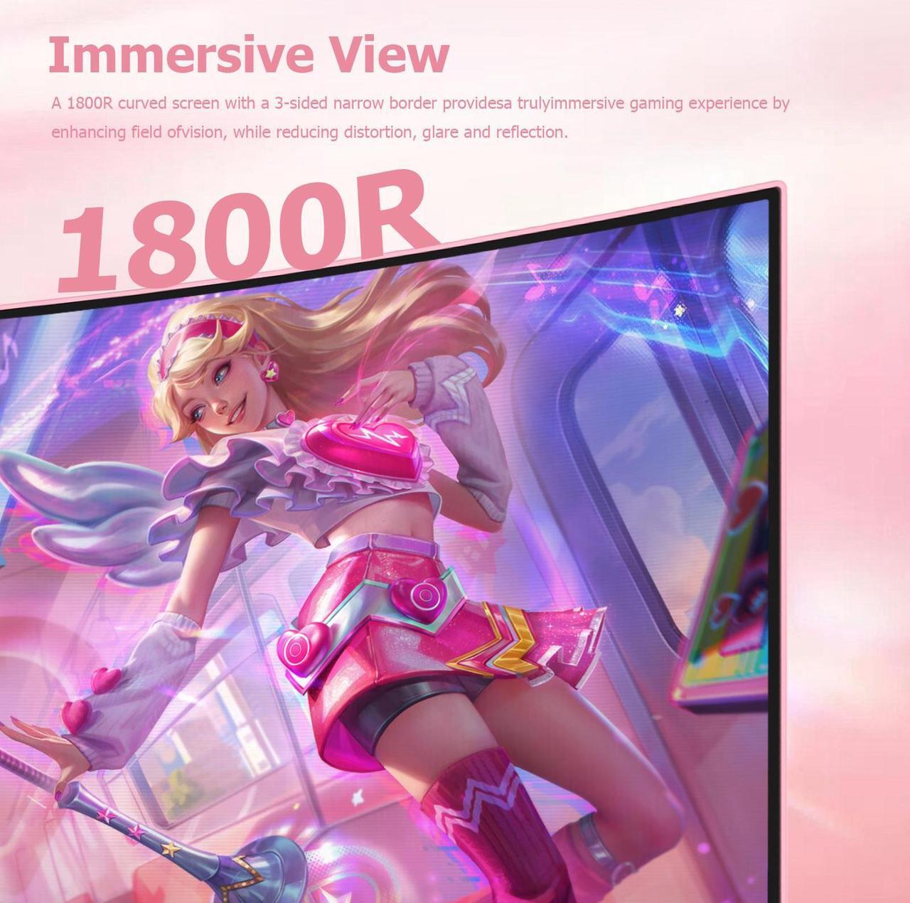 Alt view image 5 of 7 - Sealan 27 inch Curved Gaming Monitor 2K 165Hz Full QHD 1440P 1800R LED Computer Monitor Display with FreeSync & Eye-Care Technology, Support VESA, DP, HDMI Port IPS Screen for Gaming Home Office