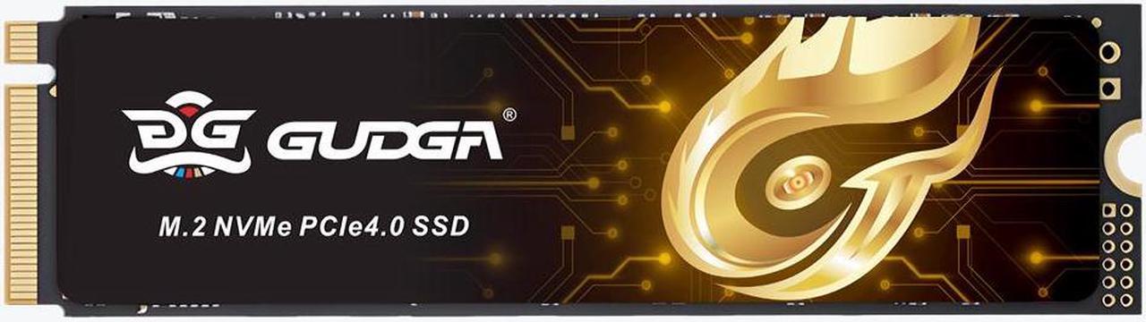 GUDGA 2TB M.2 2280 PCIe 4.0x4 NVME SSD Read Speed Up to 7450MB/S 3D TLC NAND Flash Internal Solid State Drive for PS5 PC Desktop Laptop Game-Player With Heatsink