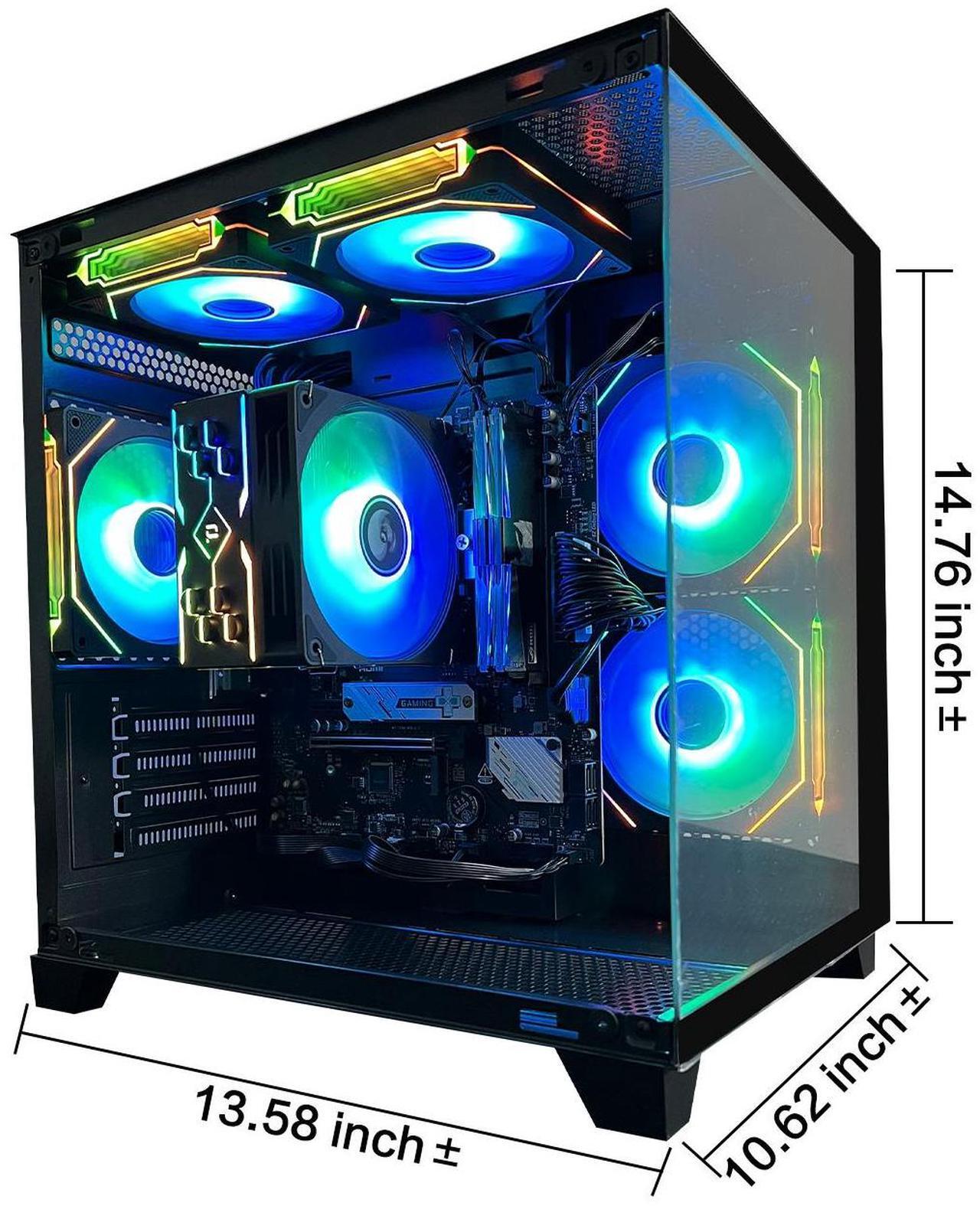 Alt view image 7 of 7 - AOACE - Gaming Desktop -AMD Ryzen5 9600X - AMD Radeon Graphics - 1TB M2 - 32GB DDR5 6400MHz - WiFi&Bluetooth - Windows 11 home - Gaming PC