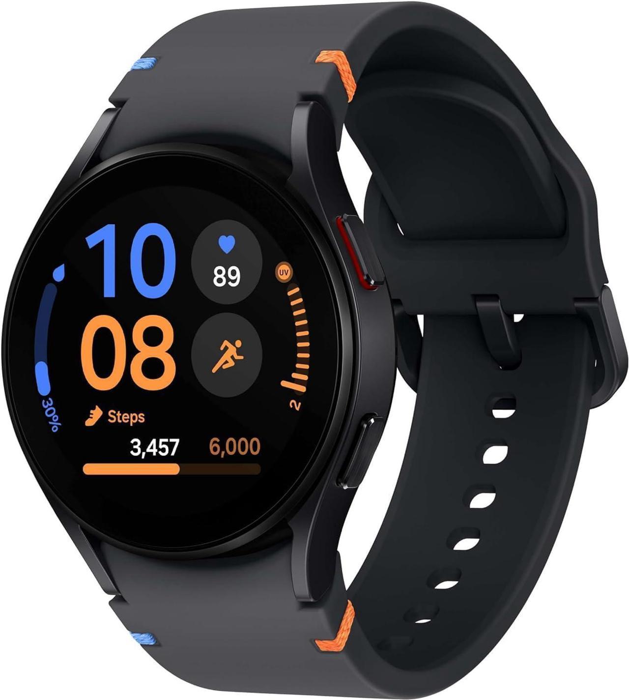 Samsung Galaxy Watch FE 40mm Bluetooth AI Smartwatch w/Fitness Tracking, BIA Sensor, Personalized HR Zones, Heart Rate Tracker, Sleep Monitor, 2024, International Version (Black)