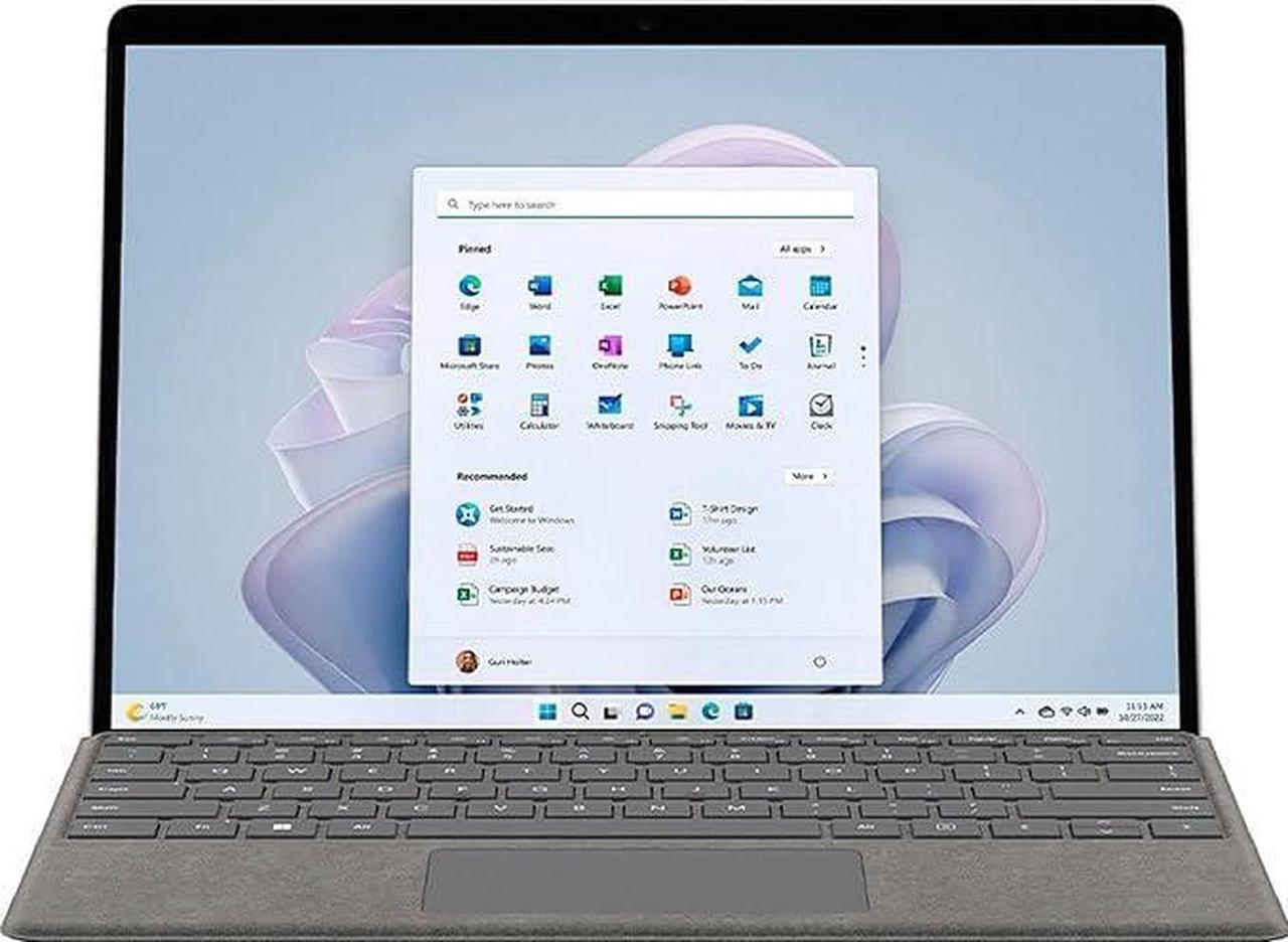 Microsoft Surface Pro 9 with 5G - 13" PixelSense Display - Microsoft SQ3 Processor - 16GB LPDDR4X - 512GB SSD - Platinum - 5G - Windows 11 Pro  S1D-00001